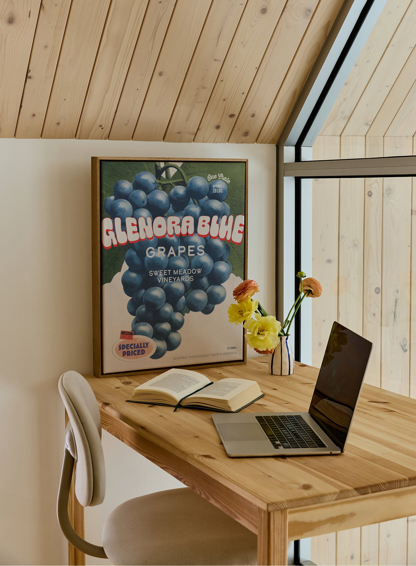 Vintage Glenora Grapes, Poster
