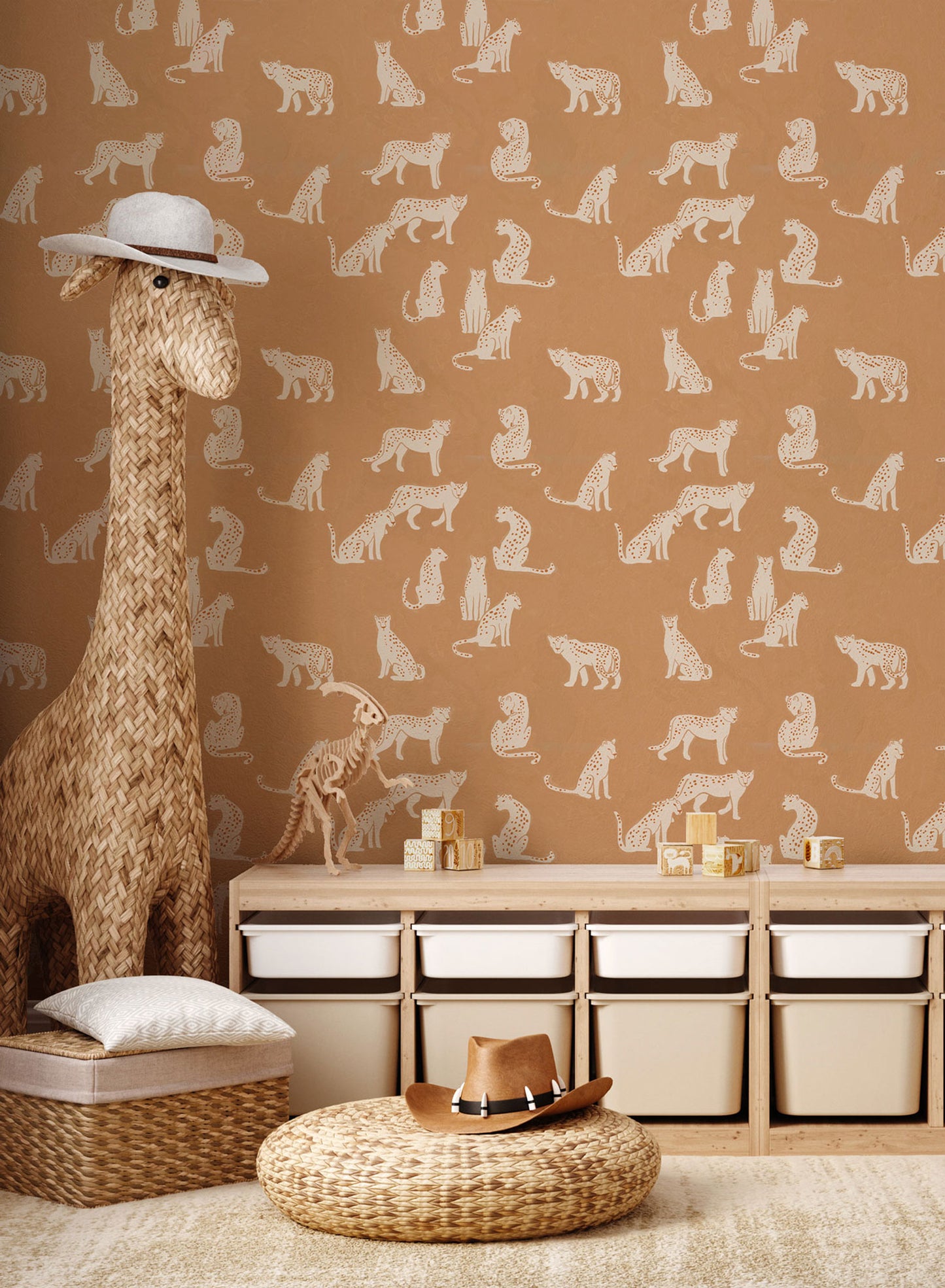 L'antre du léopard, Papier peint