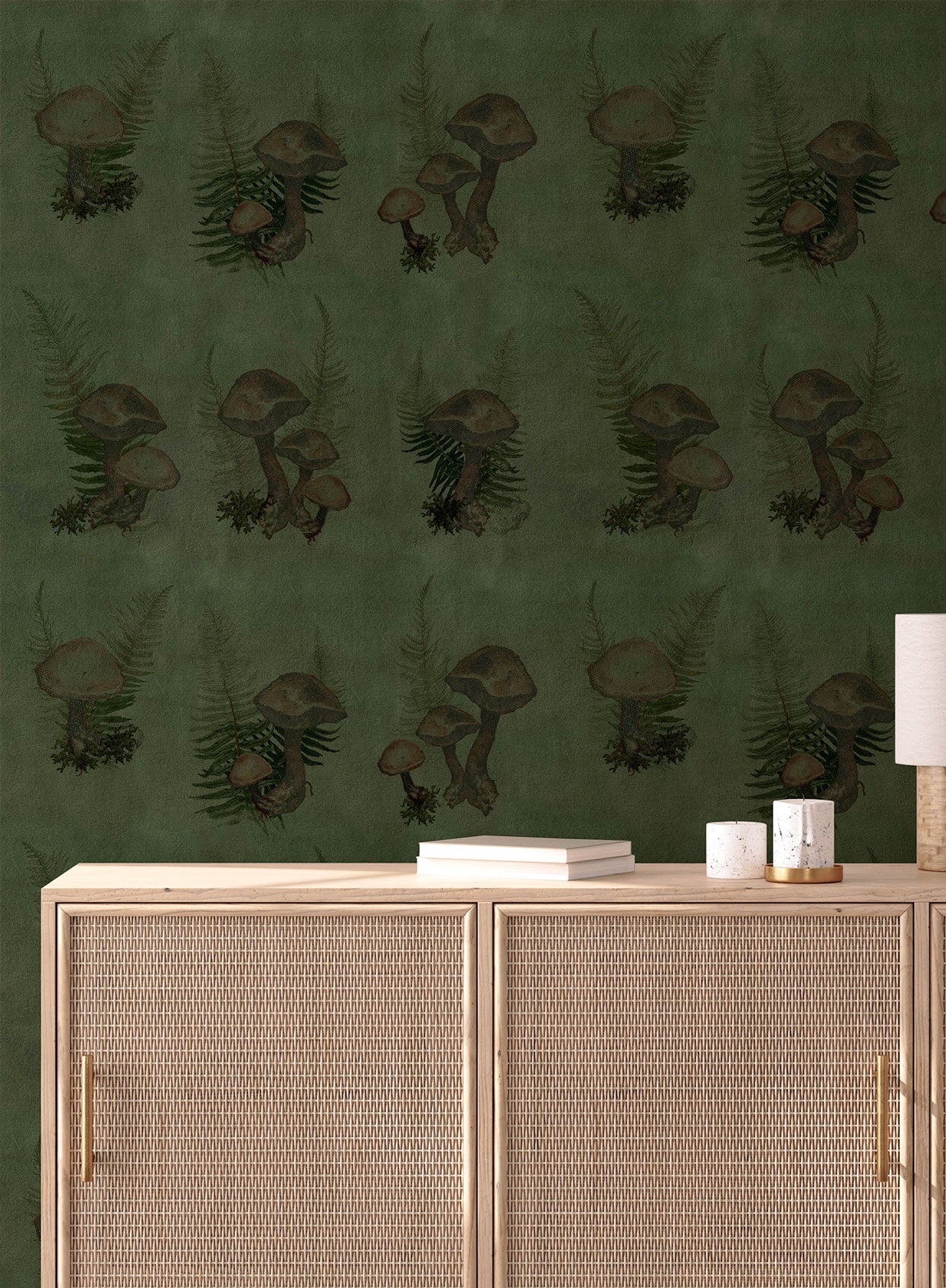 Tapis forestier, Papier peint