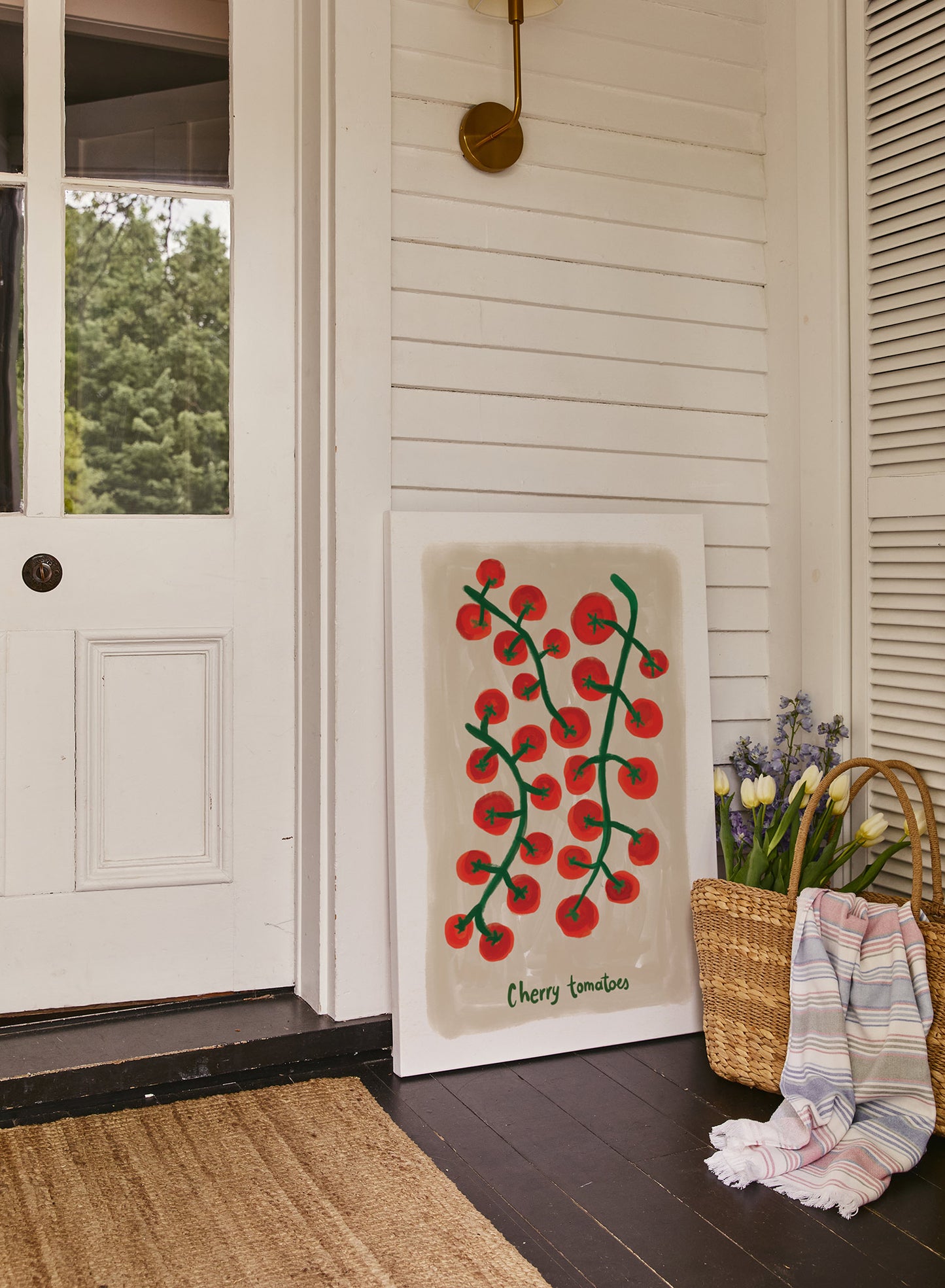 Tango de tomates, Œuvre sur toile