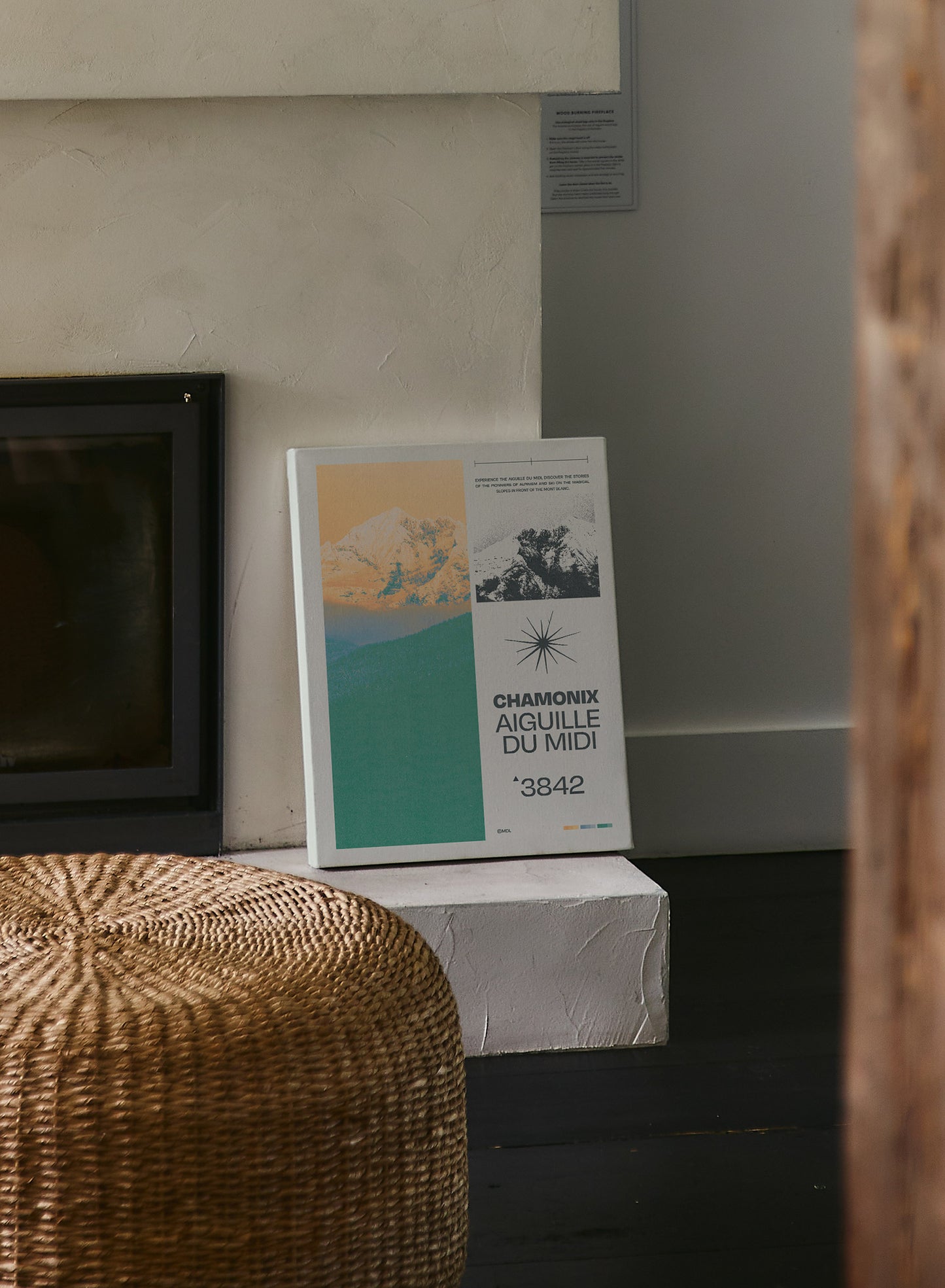 Aiguille du midi, Œuvre sur toile