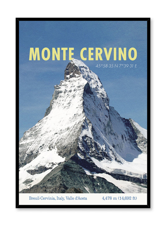 Monte Cervino, Affiche