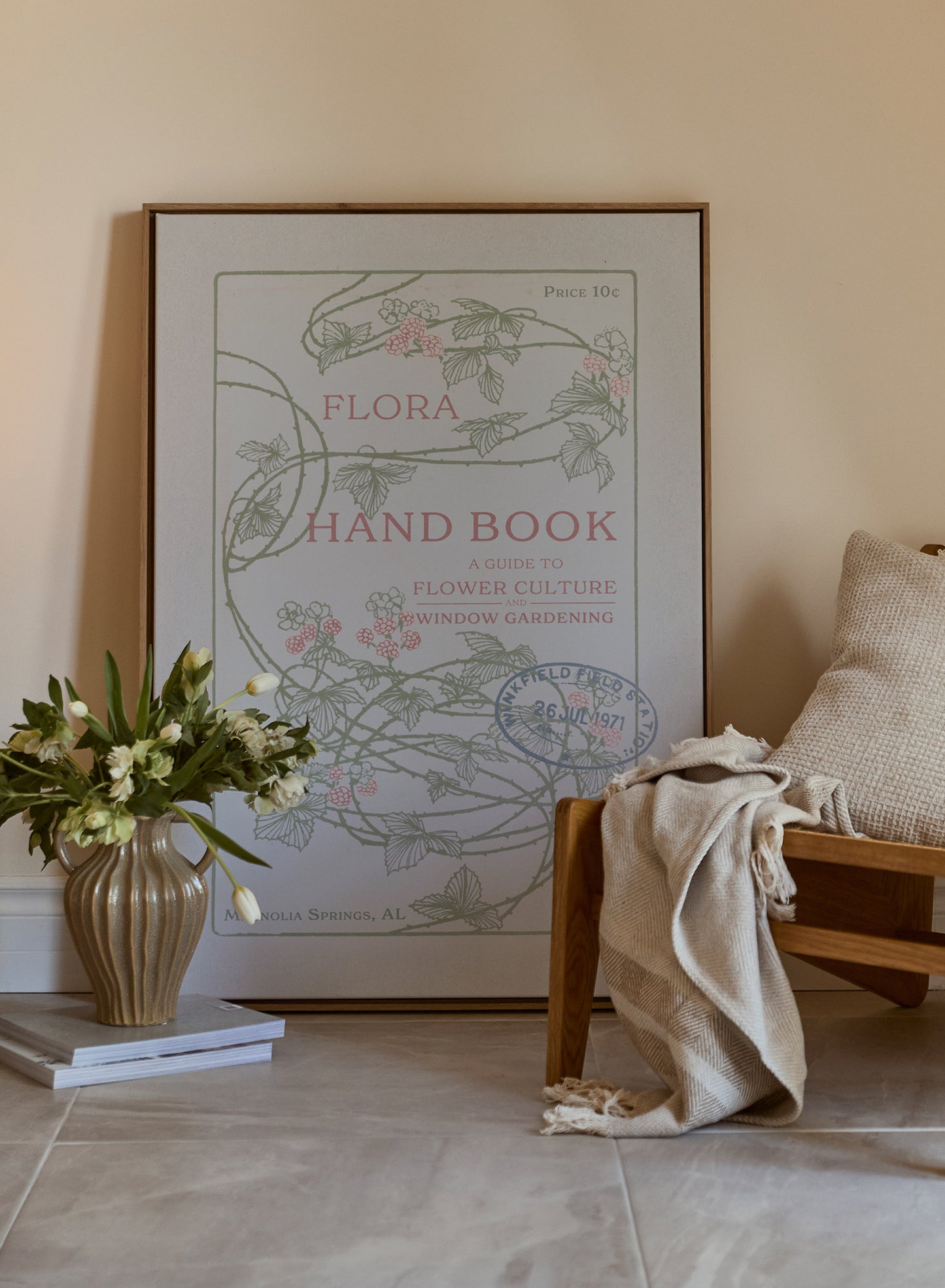 Guide de jardinage, Œuvre sur toile