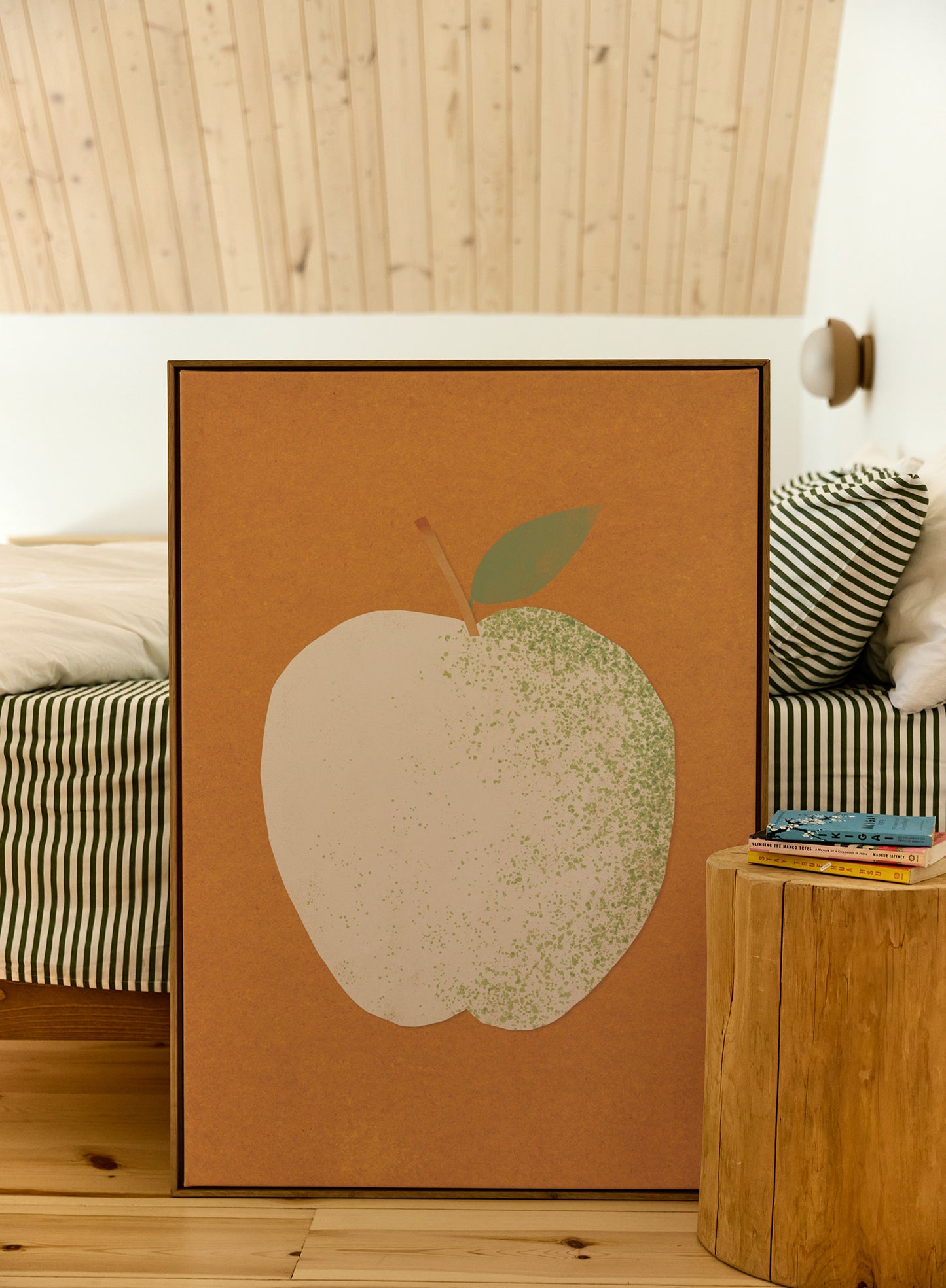 Paper Cut Apple, Canvas