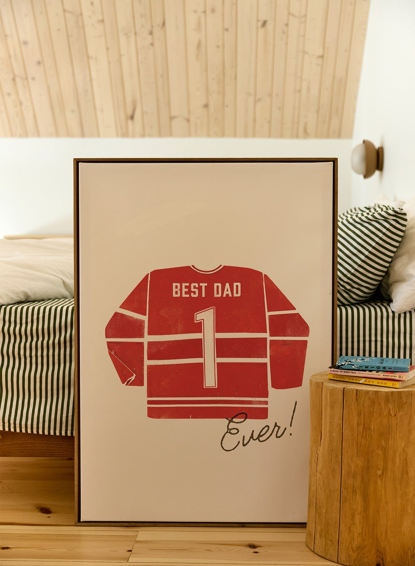 Best dad ever (en rouge), Œuvre sur toile