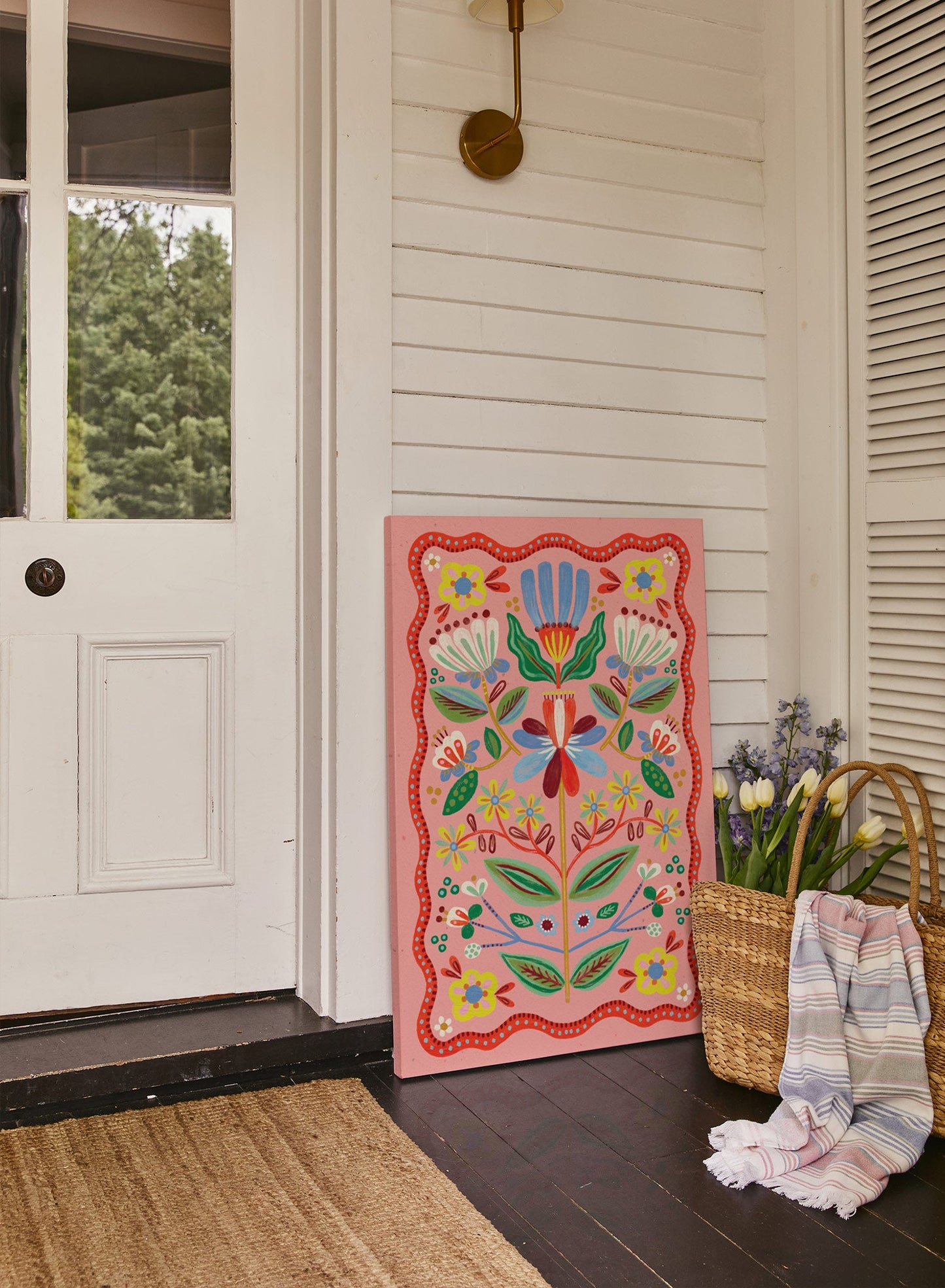 Flower Patch Symmetry, Canvas