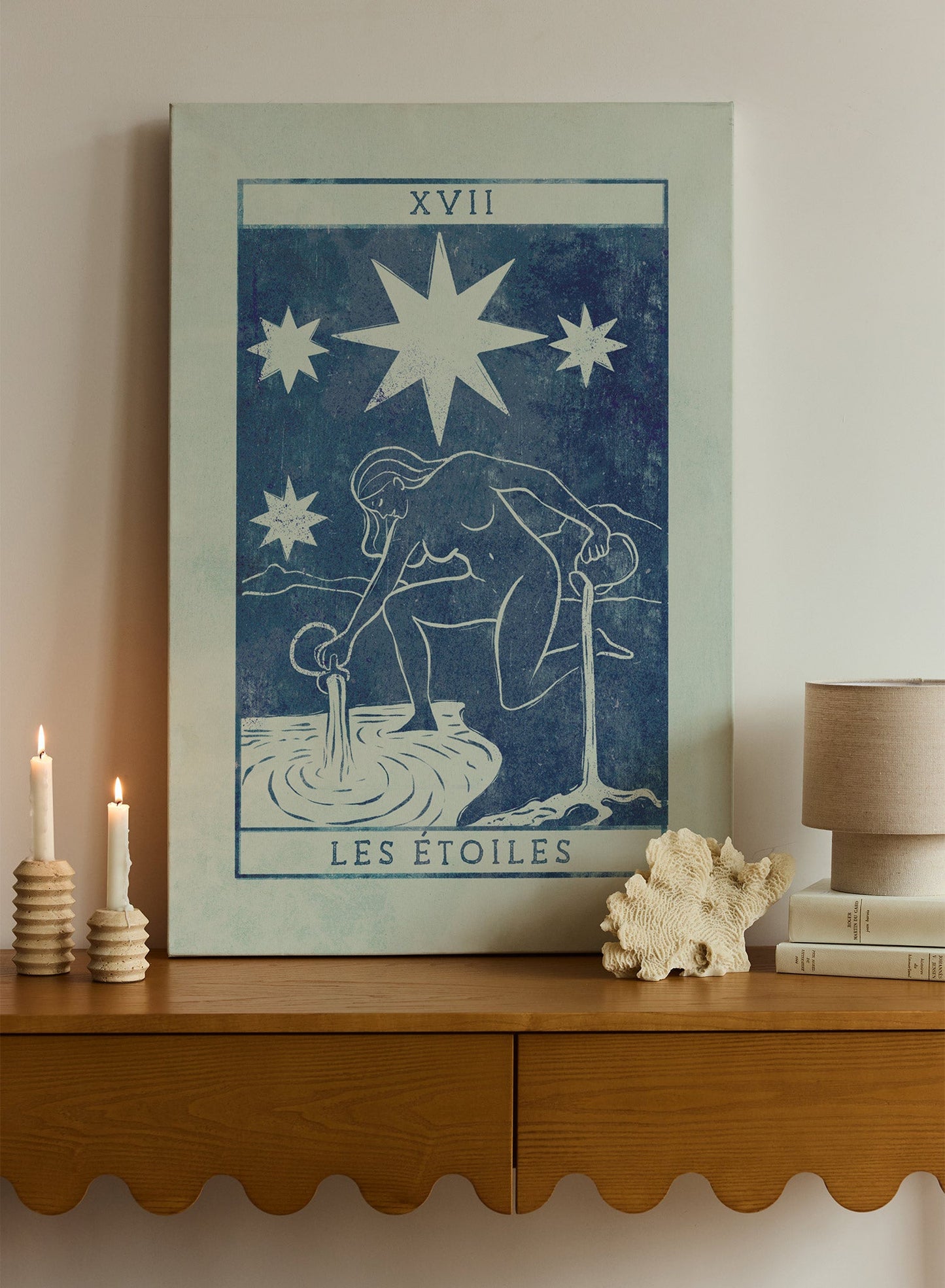 Les astres s'alignent, Œuvre sur toile