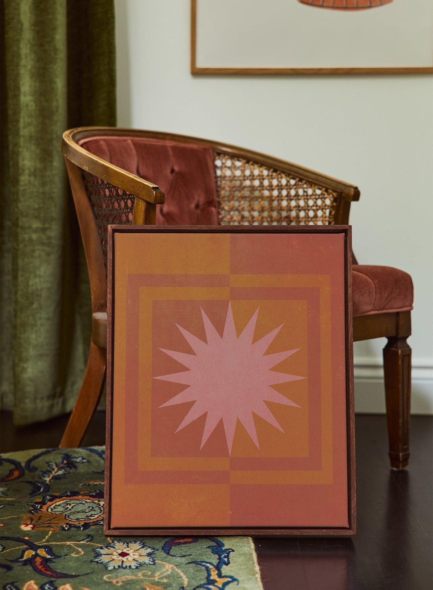 Soleil d'or, Œuvre sur toile