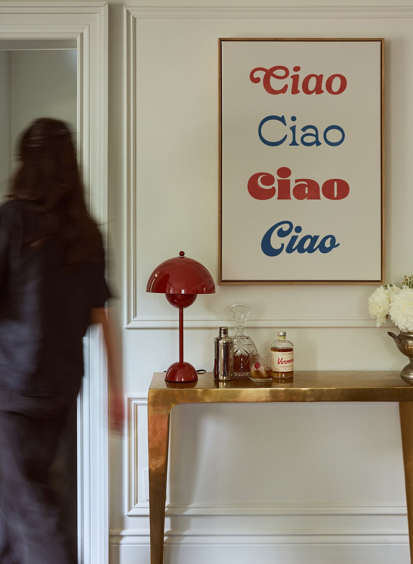 Allô et aurevoir, Œuvre sur toile