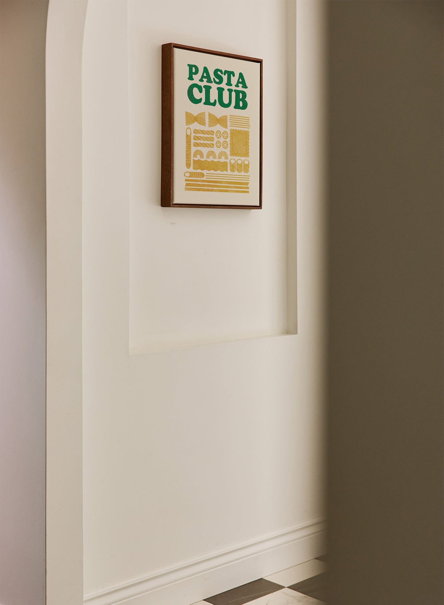 Société des nouilles, Œuvre sur toile