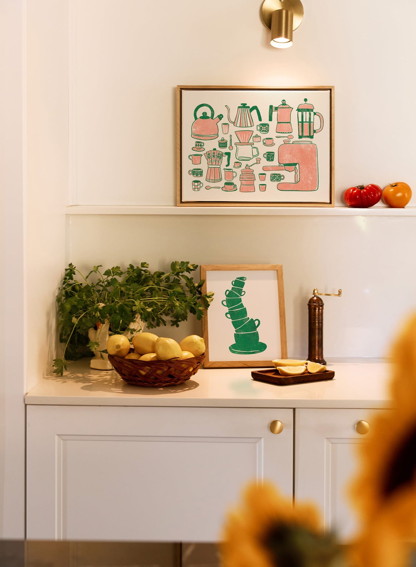 Ça va brasser, Œuvre sur toile