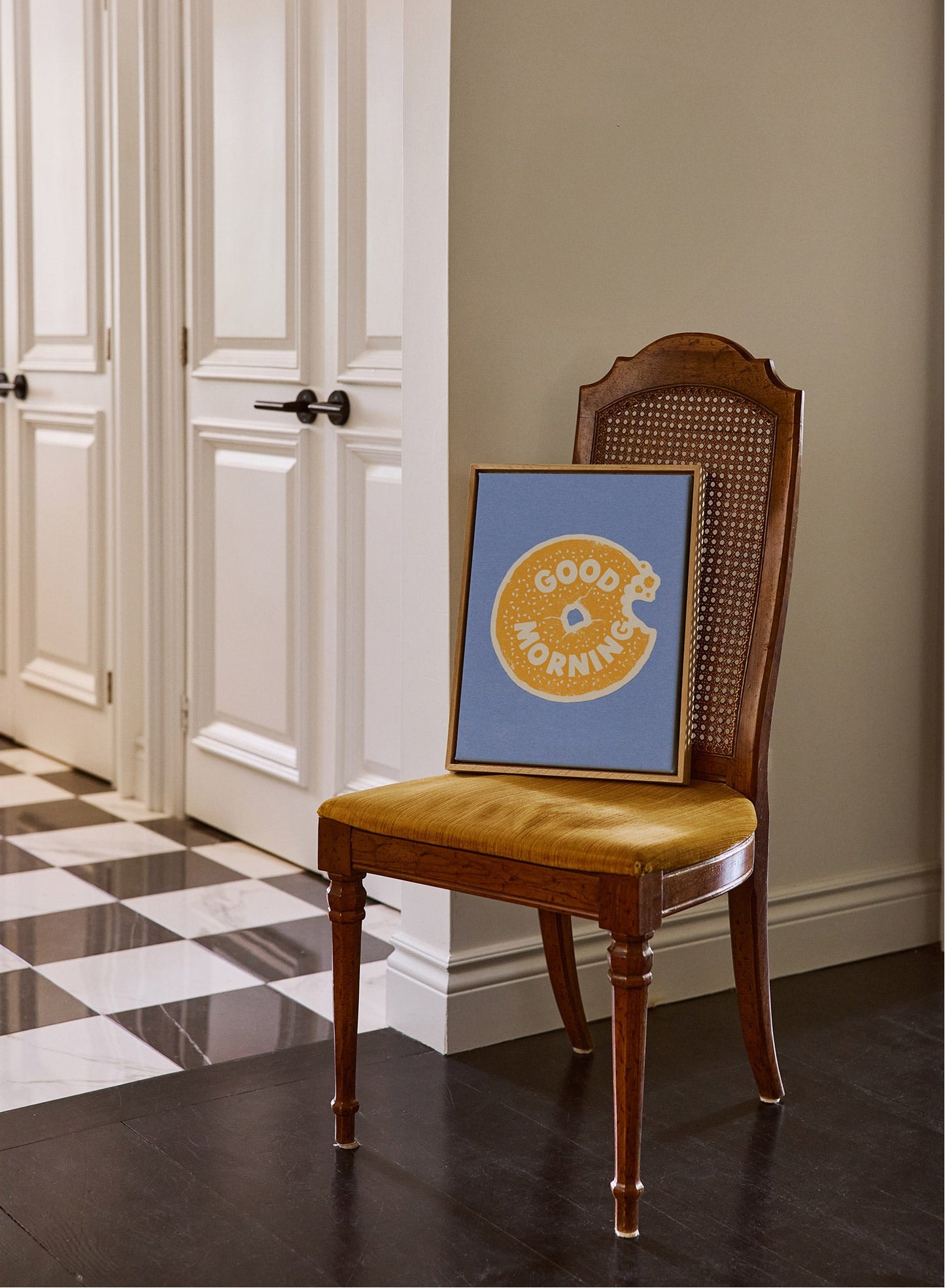 Une bonne bouchée, Œuvre sur toile