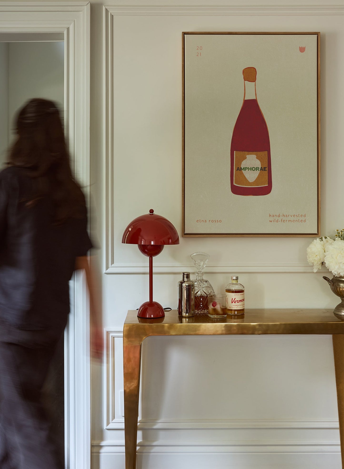 Moi, c’est rouge, Œuvre sur toile