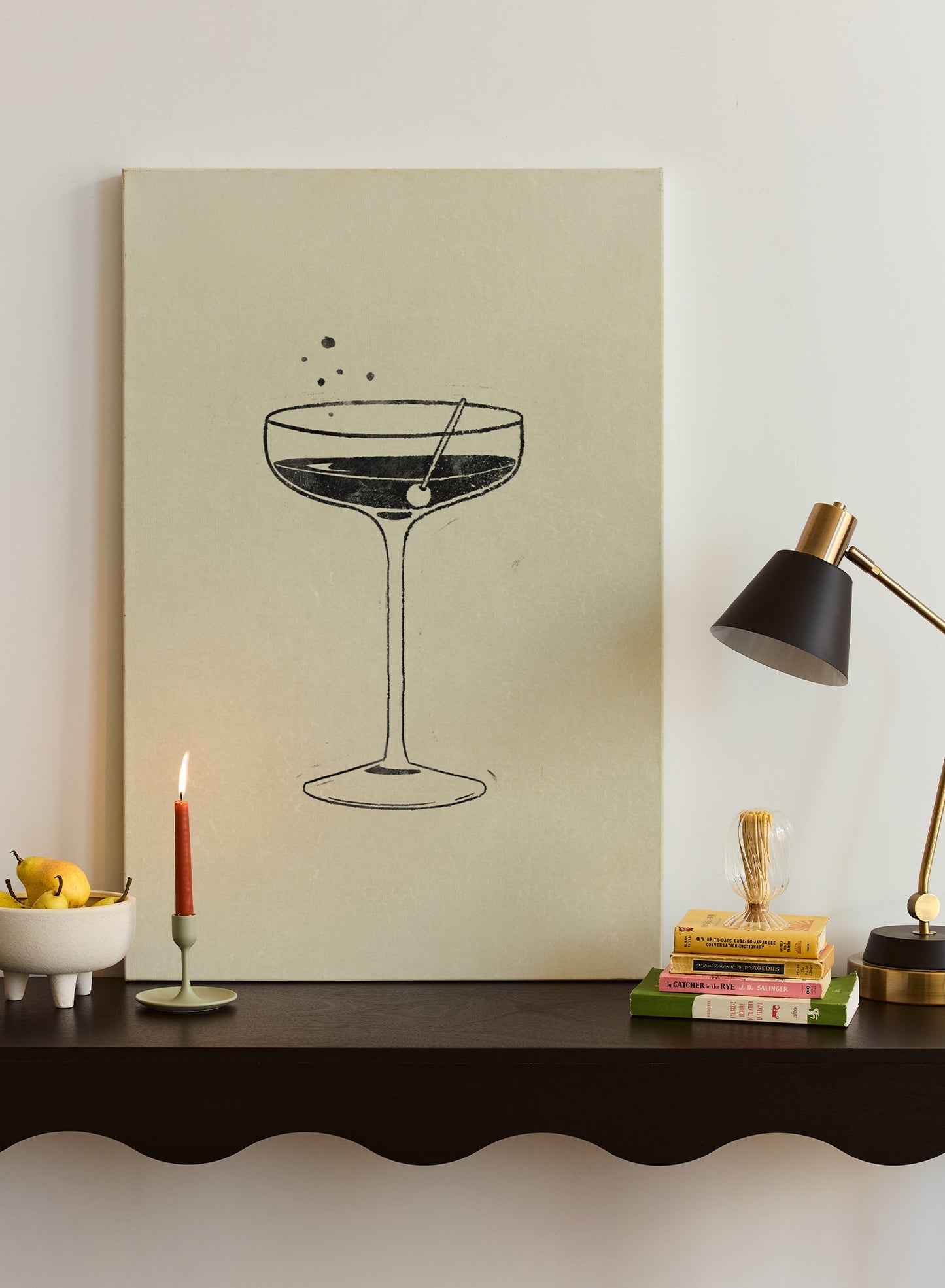Dernier verre, Œuvre sur toile