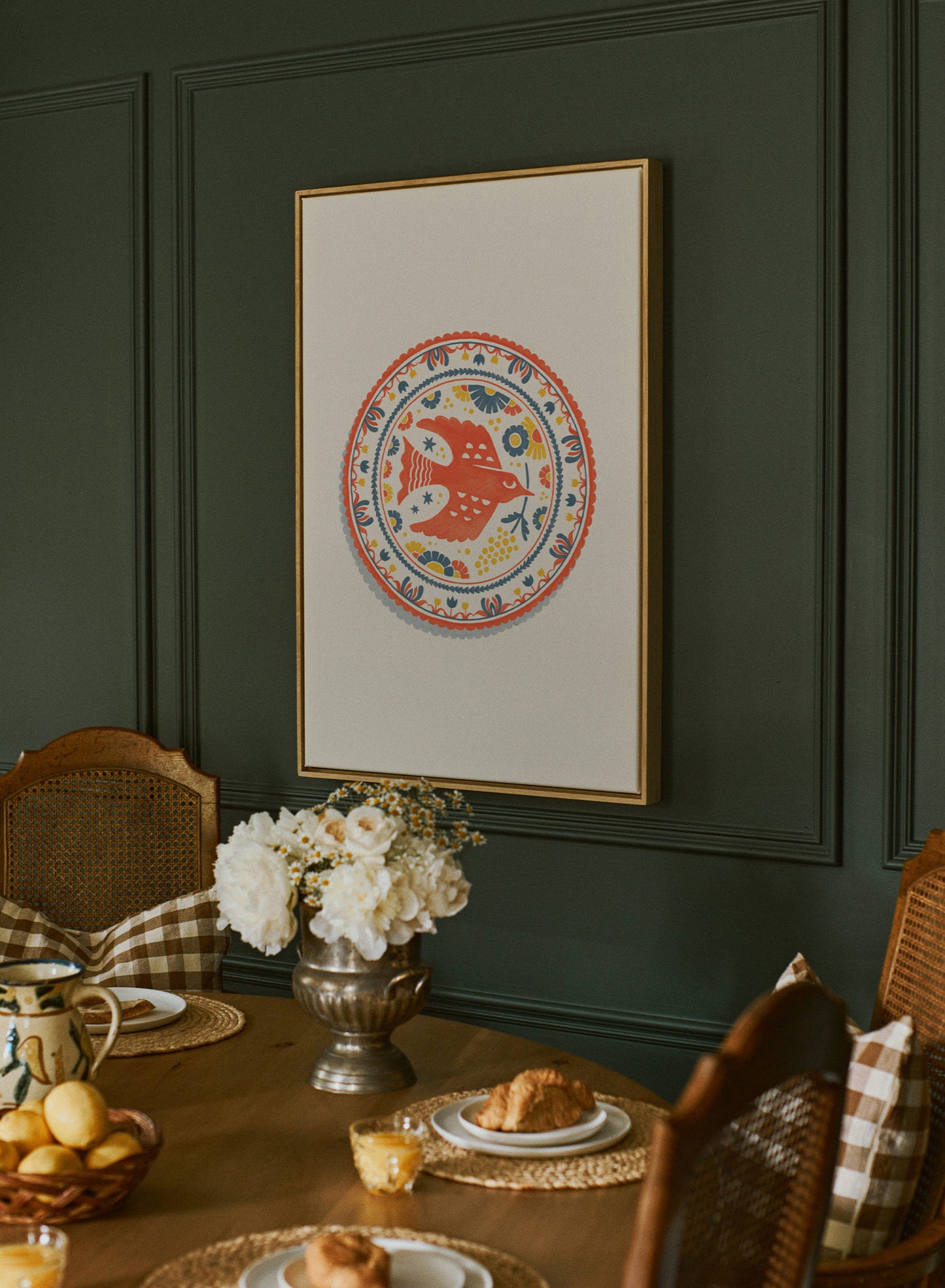 Cardinal Dish, Canvas