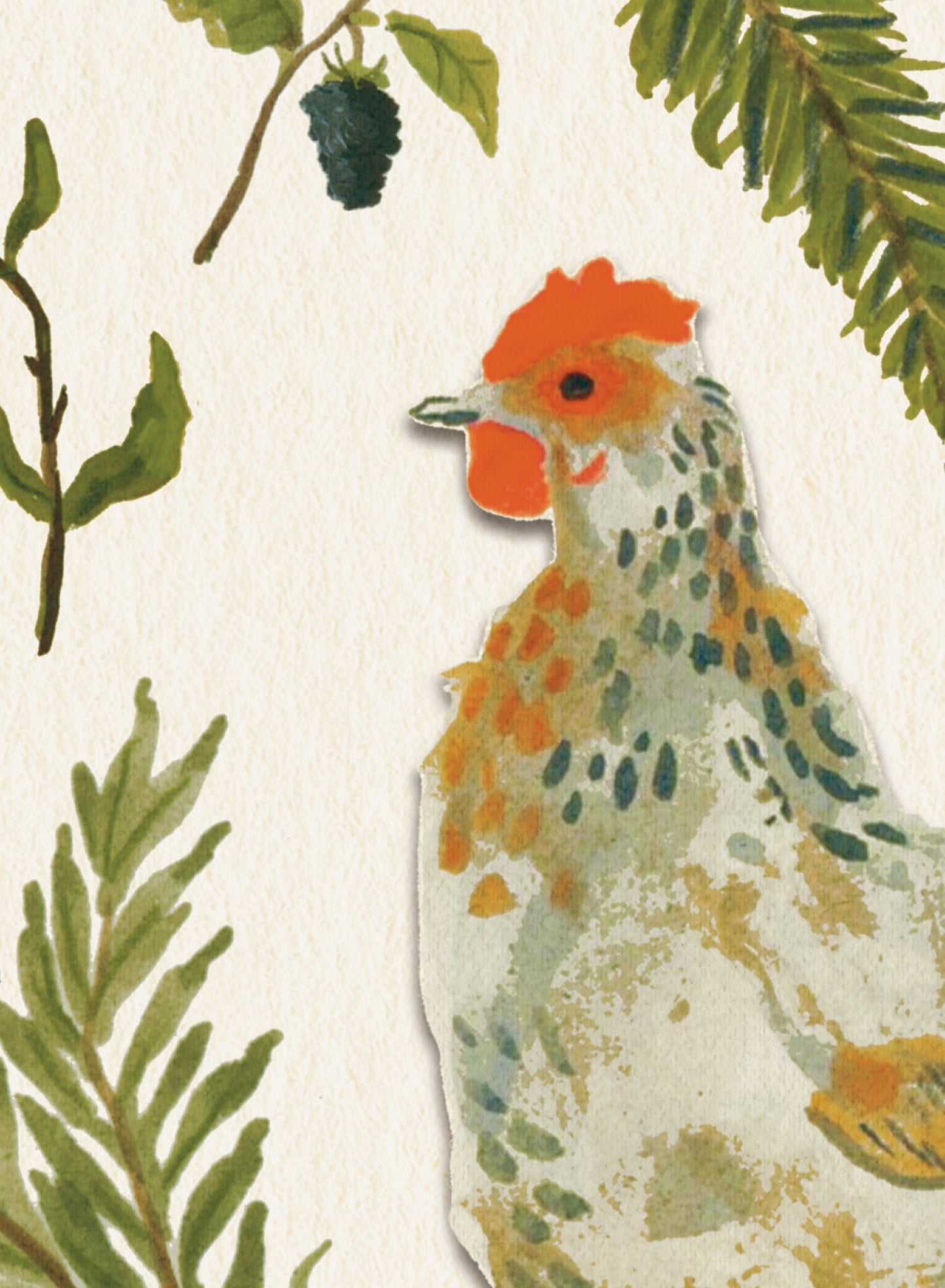 Jolies poulettes picoreuses, Toile