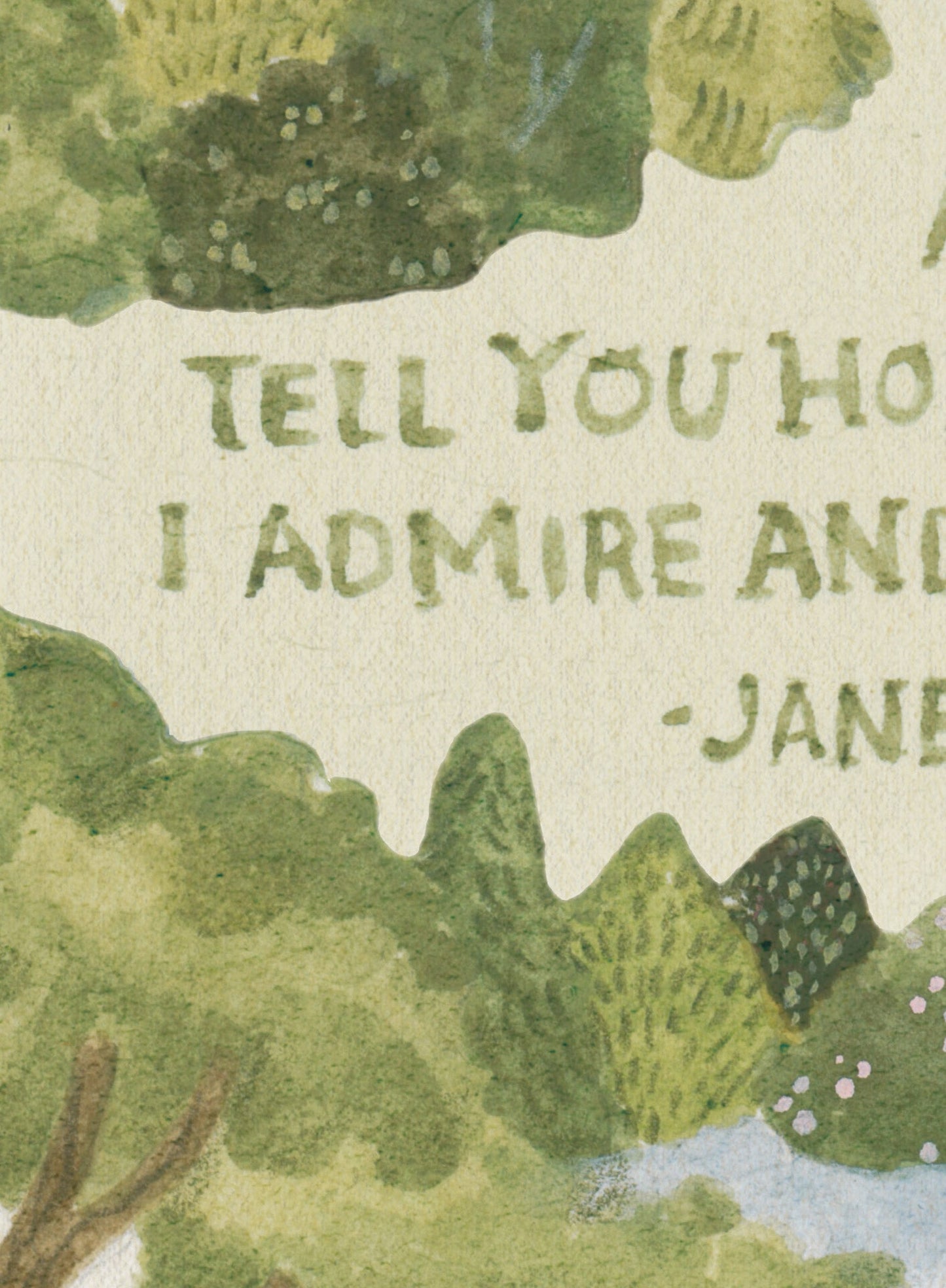 Mr. Darcy Love Quote, Canvas