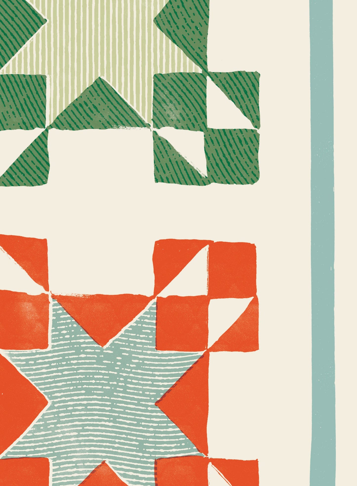 Vintage Winter Quilt, Canvas