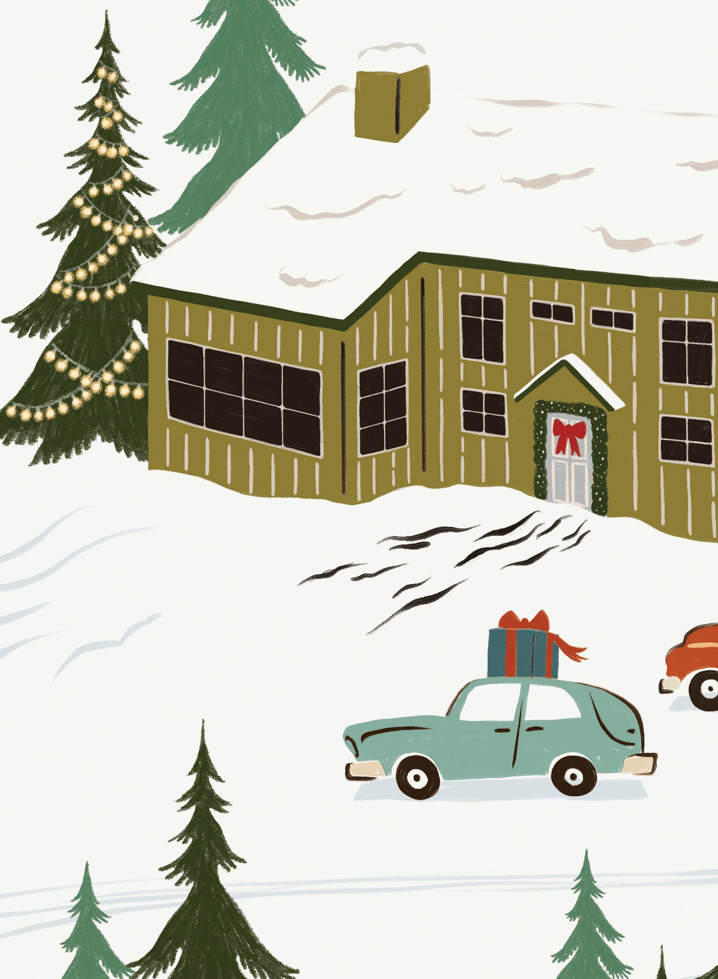 Frosted Winter Village, Poster