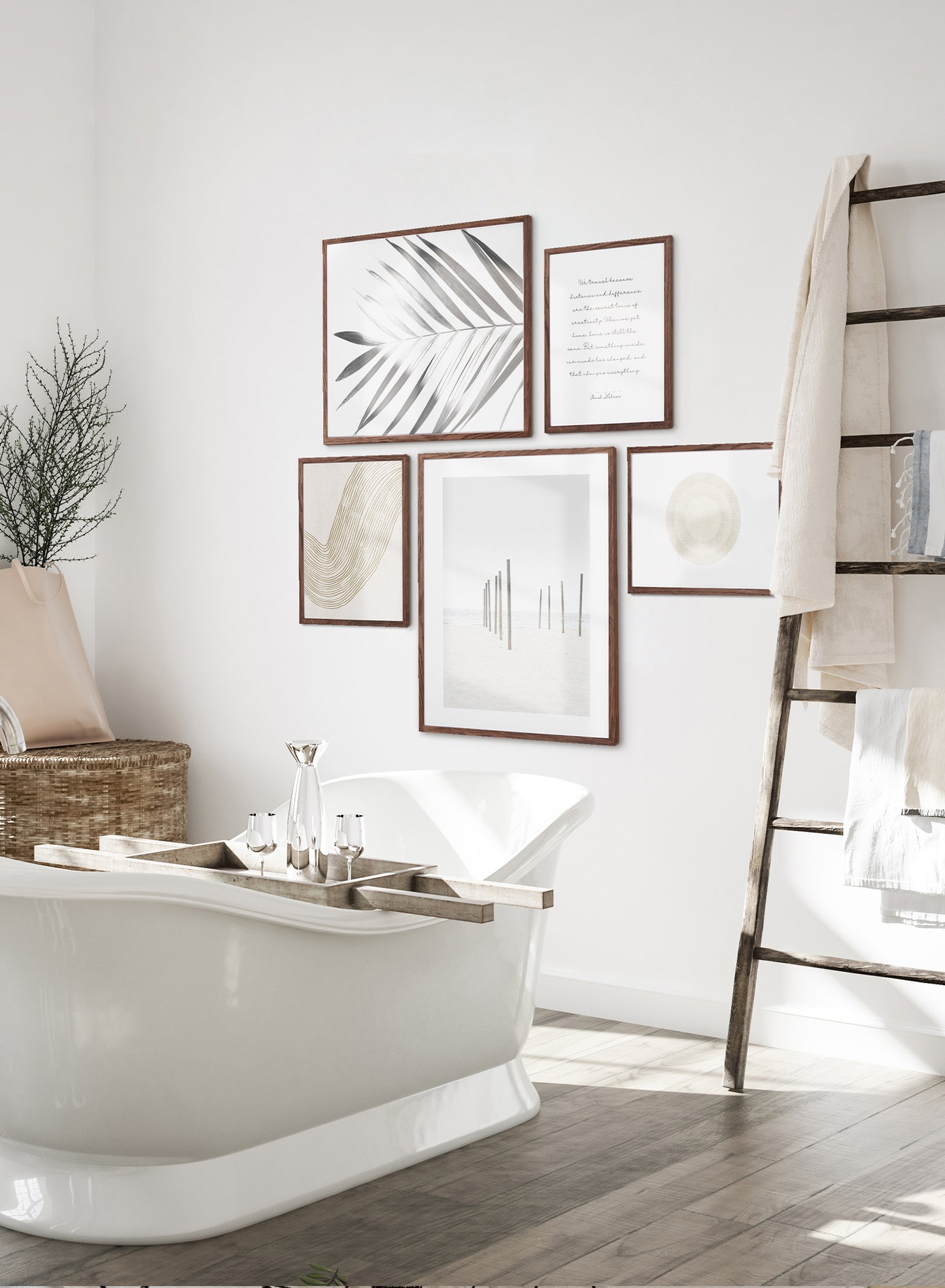 Ensemble de salle de bain apaisante et aérée