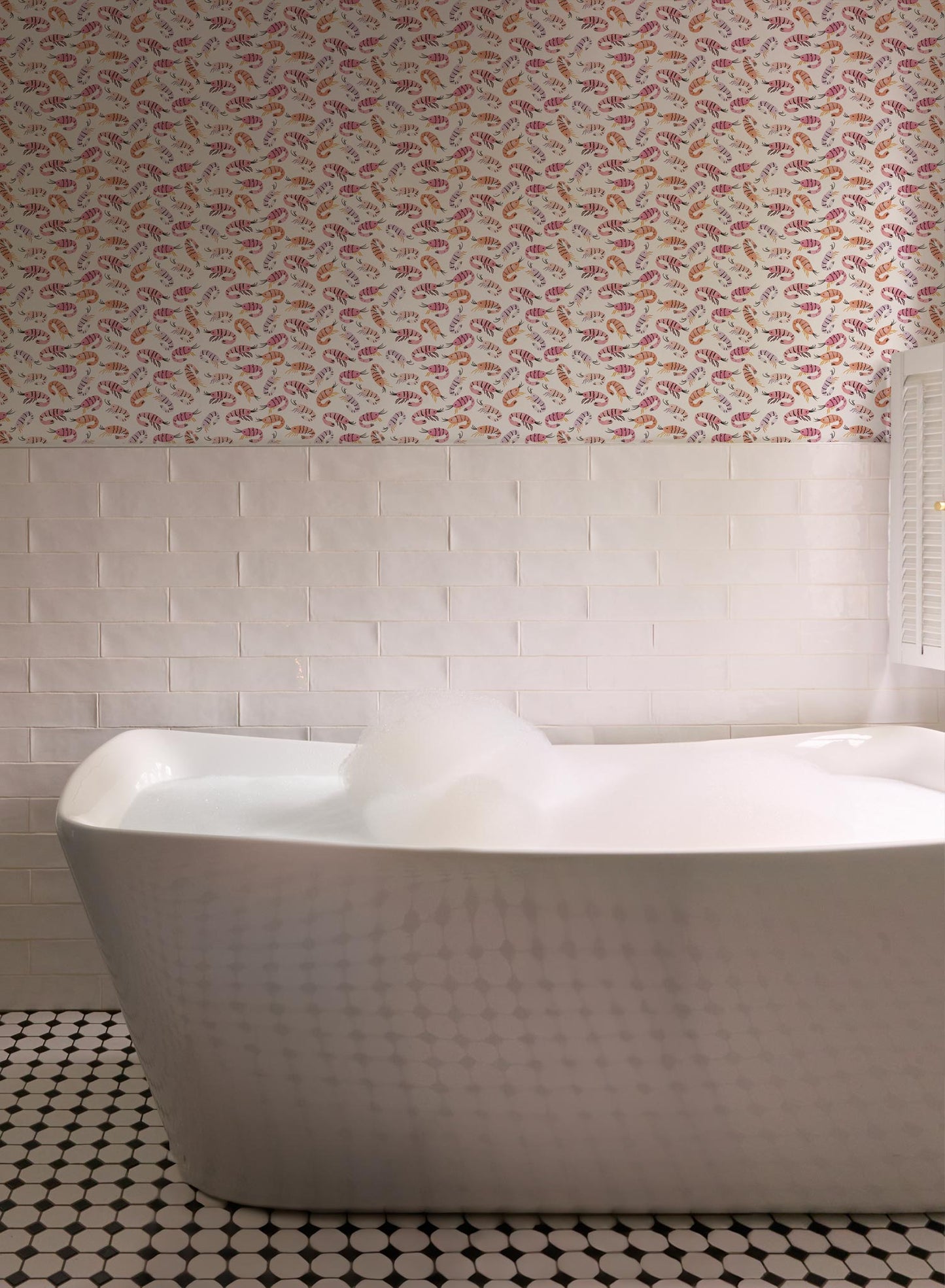 Chouettes crevettes, Papier peint