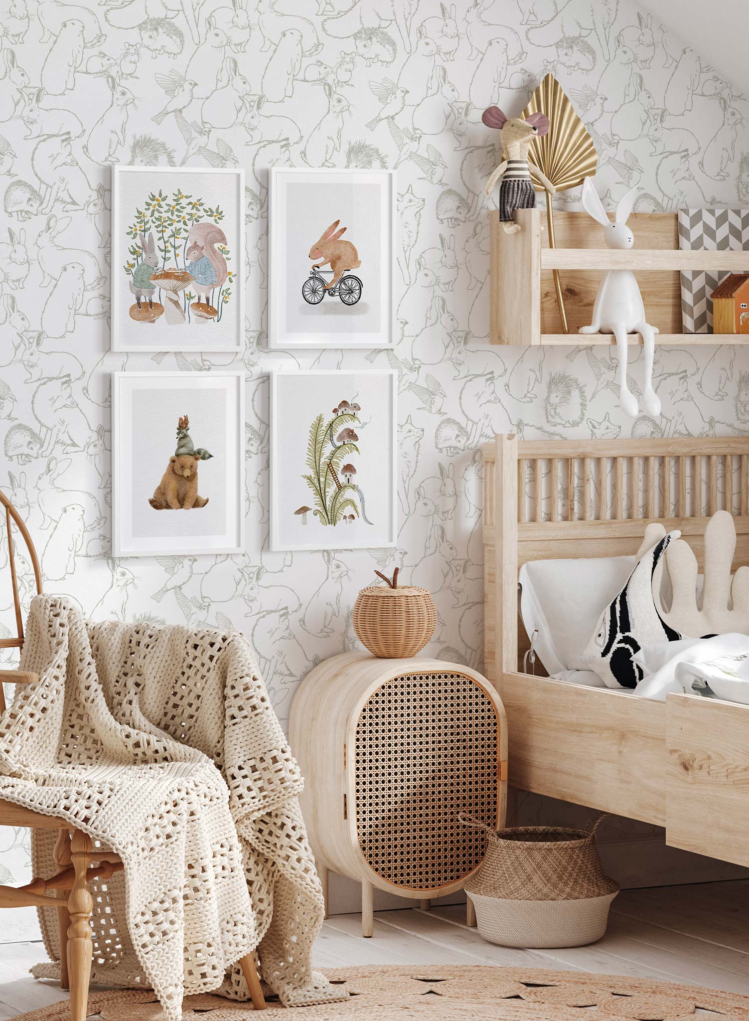Woodland Nursery Set – Opposite Wall