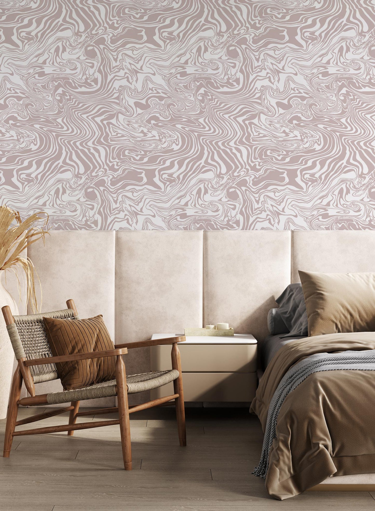 Suminagashi, Papier peint