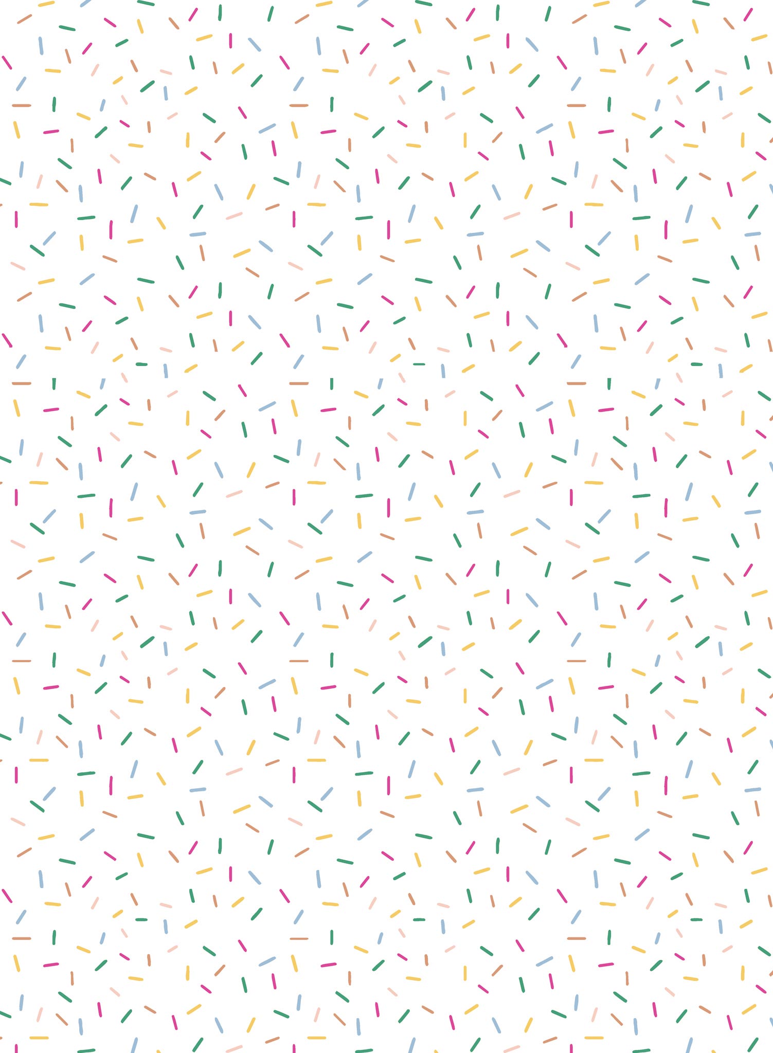 Birthday Cake is a minimalist wallpaper by Opposite Wall of a colourful straight small line floating around