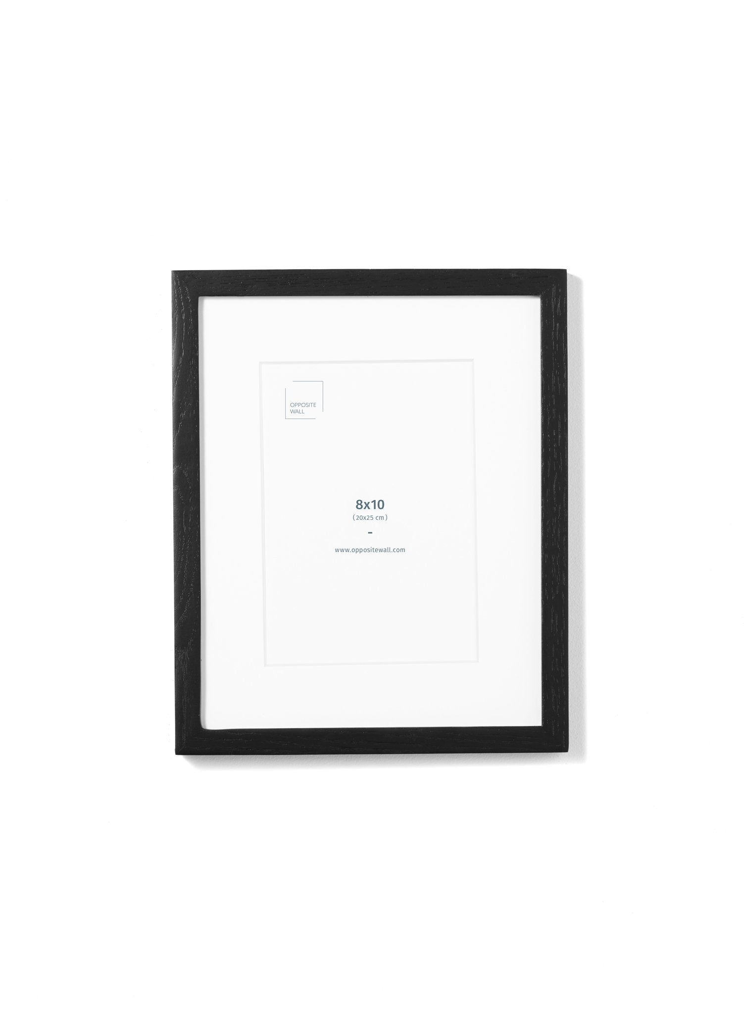 11x14 Matted to 8x10, Wall Loading Front Loading Picture Frame Black, Set  of 6