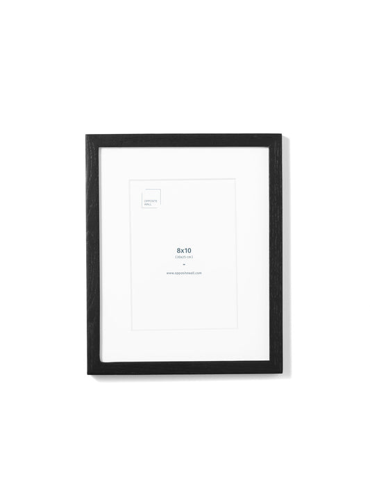 Scandinavian black oak frame by Opposite Wall - Front of the frame - Size 8x10 inches