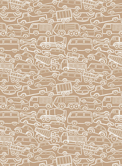 Traffic Jam is a Minimalist wallpaper by Opposite Wall of a cars & trucks pack together.