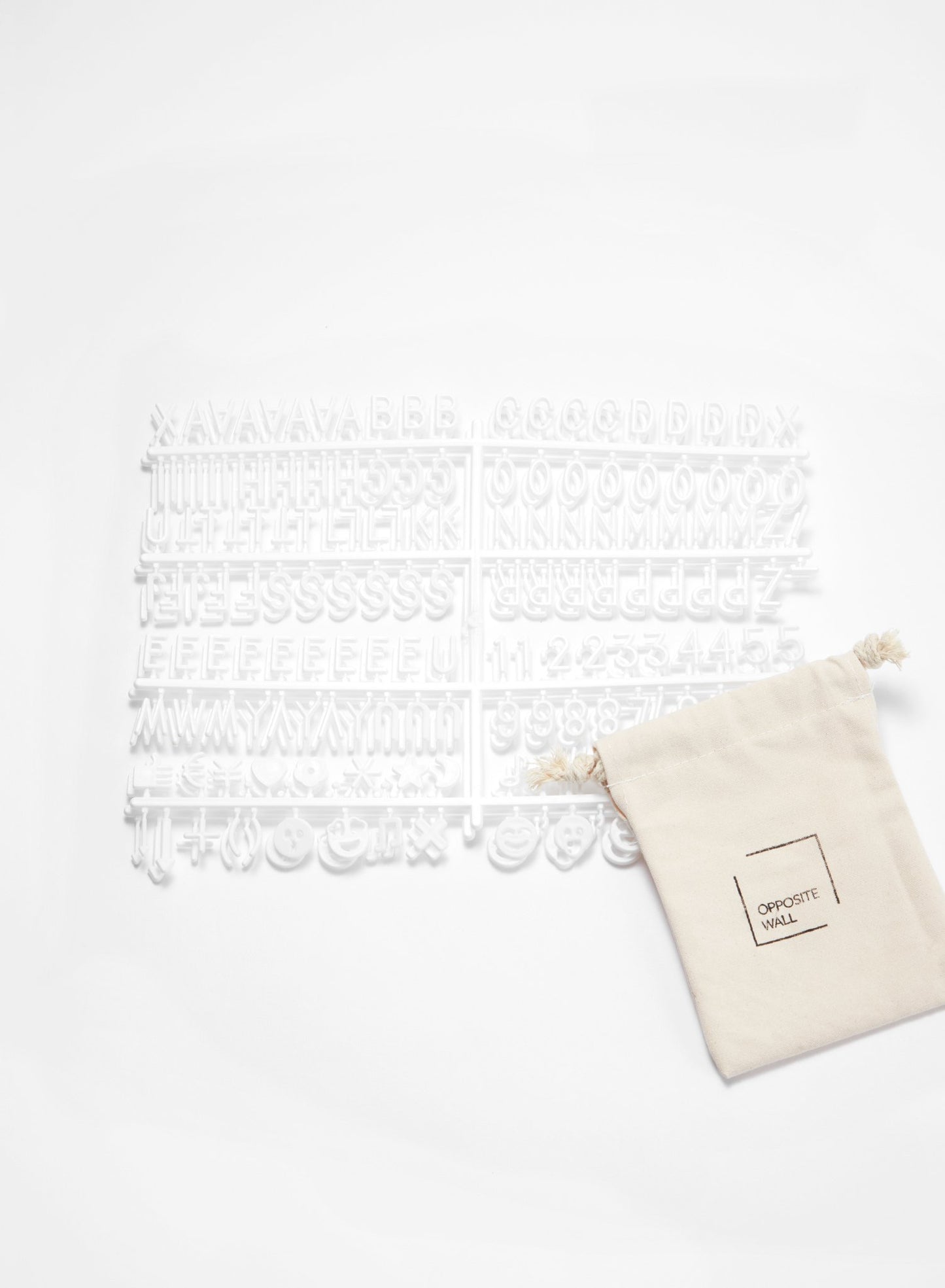 Tableau à lettres, feutre gris | 12x16