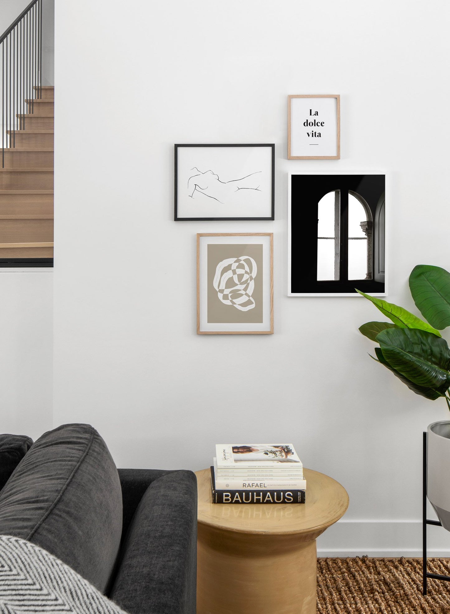 Checkered Circles modern minimalist photography poster by Opposite Wall - Living room