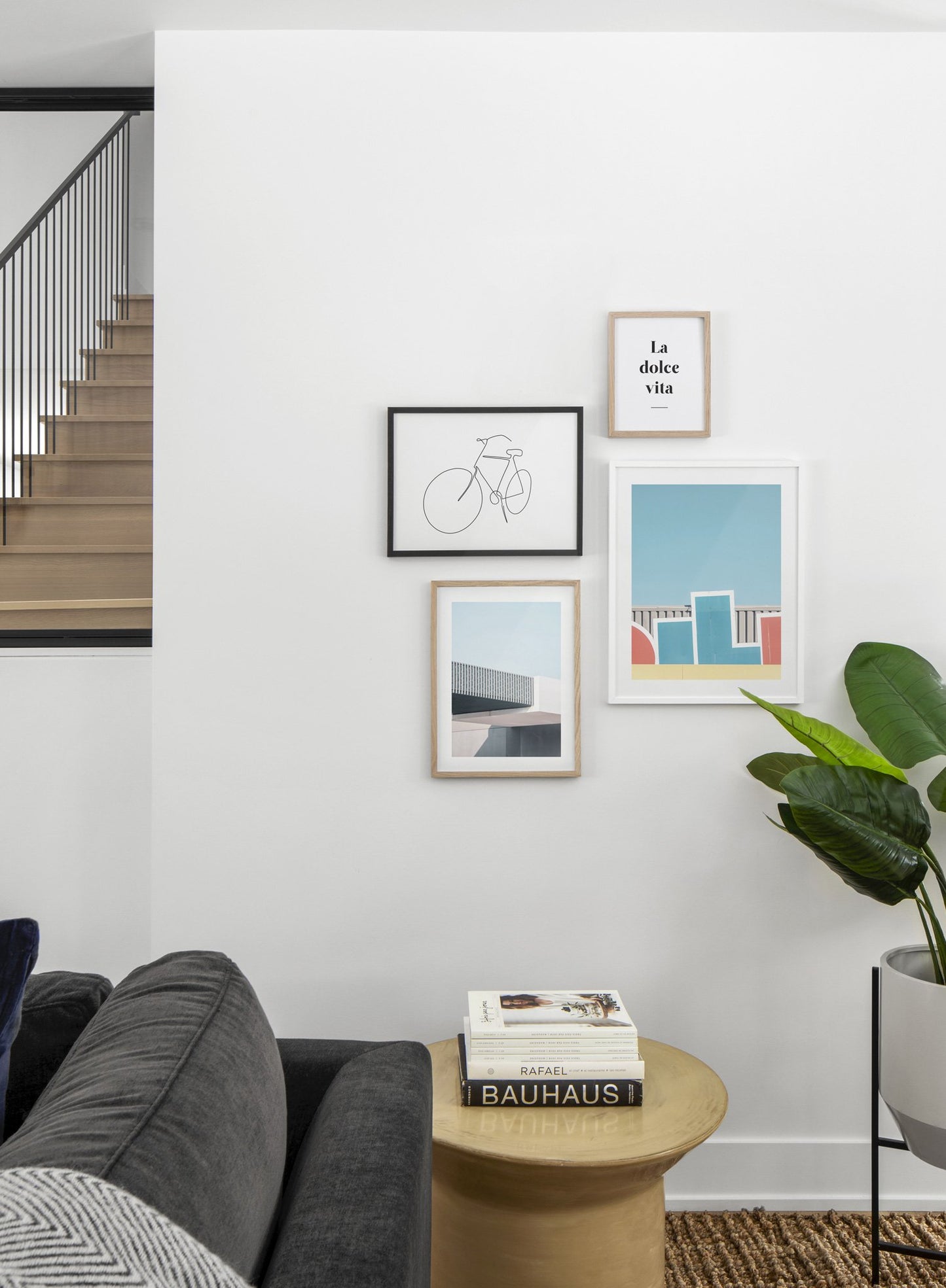 Industrial Overpass modern minimalist photography poster by Opposite Wall - Living room