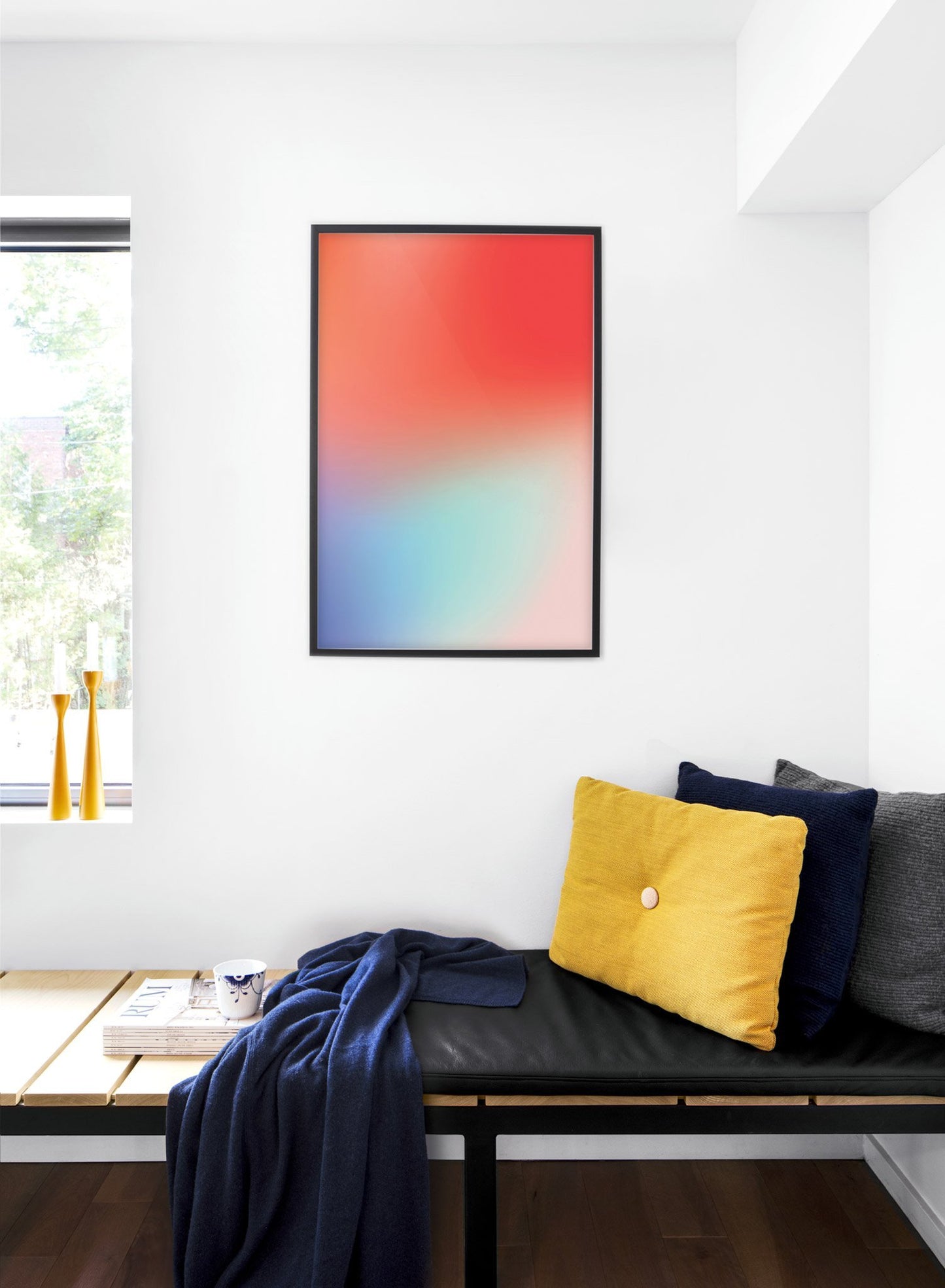 Cayenne modern minimalist abstract design poster by Opposite Wall - Bedroom