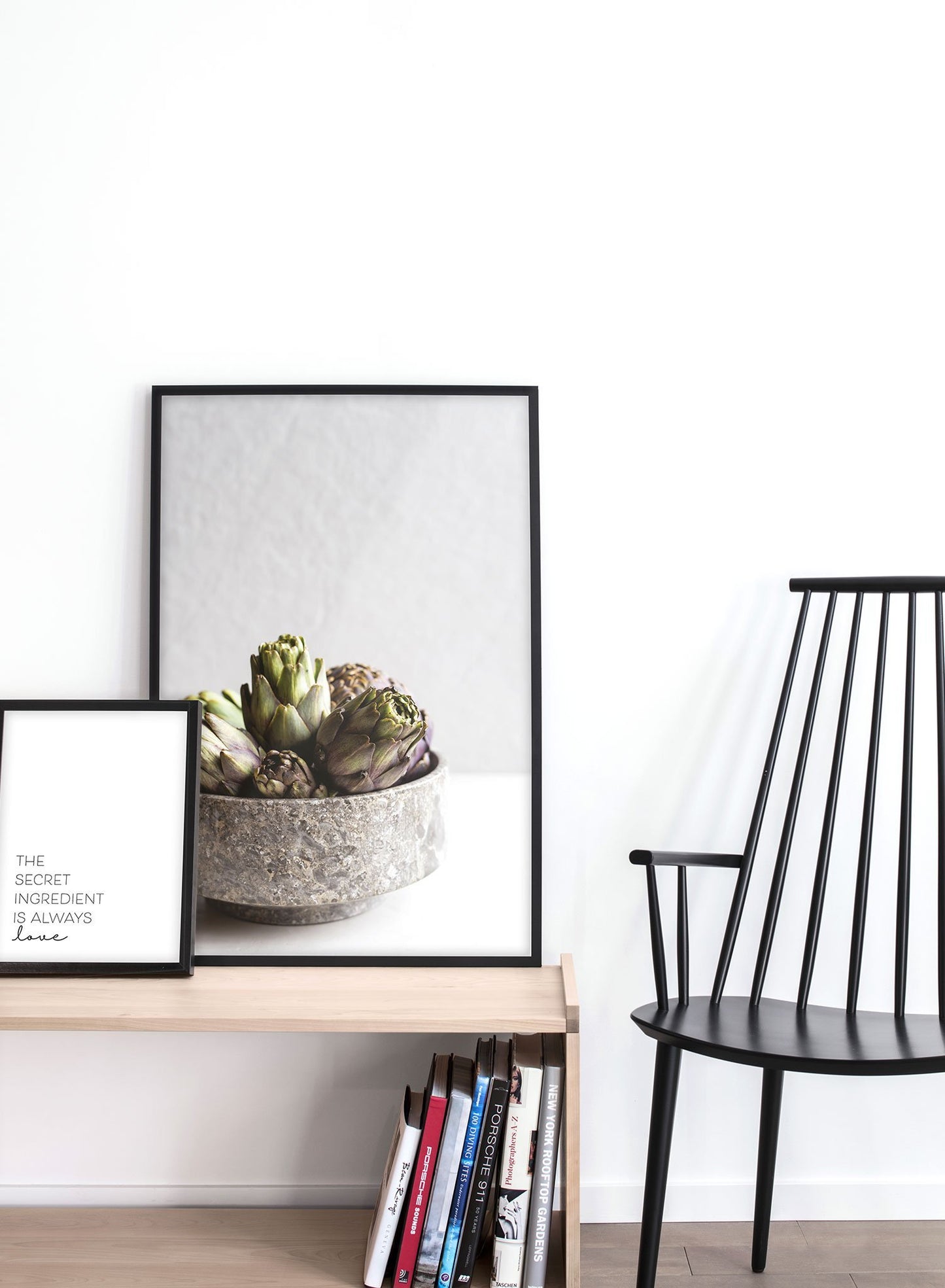 Modern minimalist poster by Opposite Wall with Artichoke Bowl food photography - duo - entryway