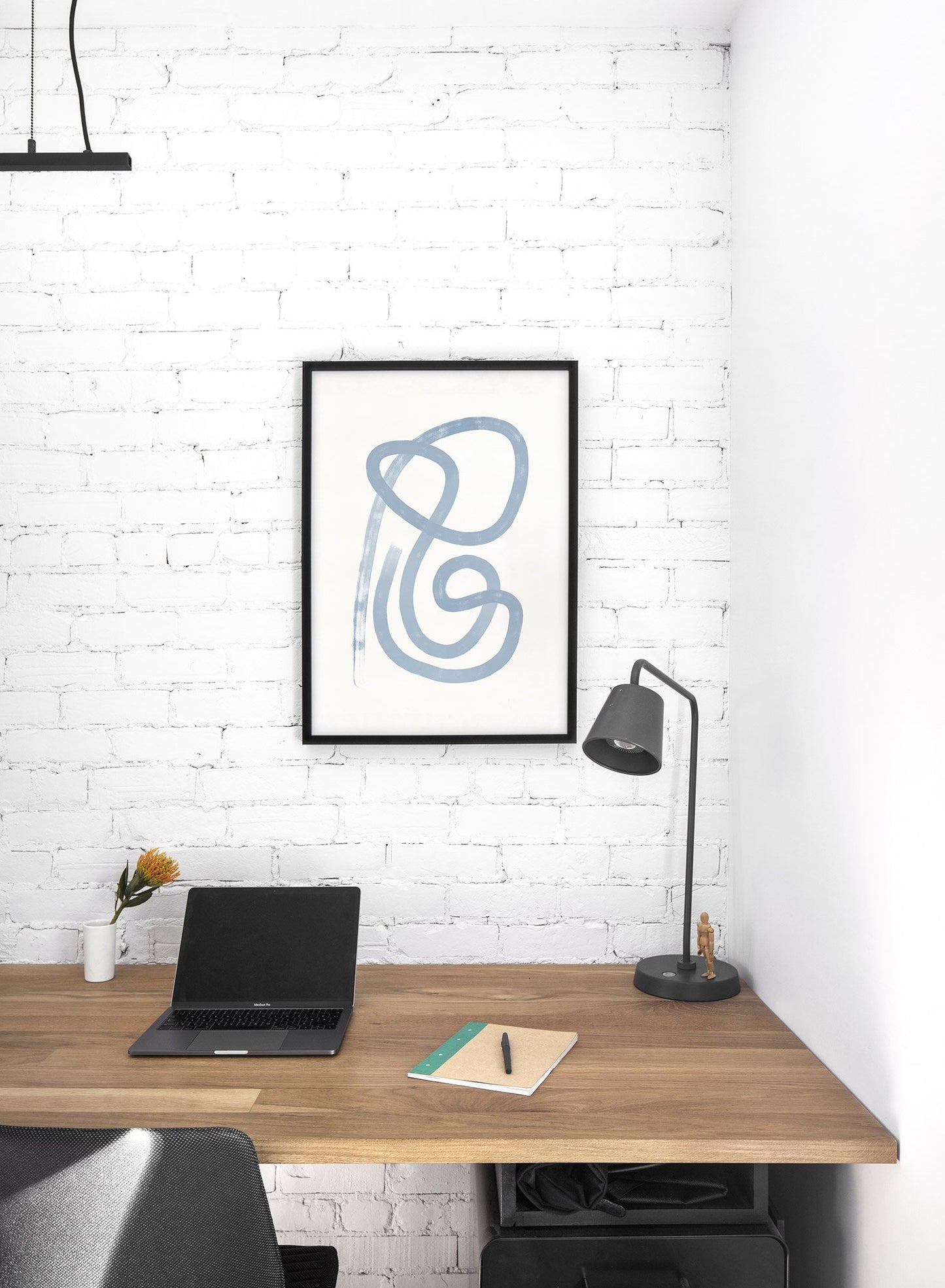 Modern minimalist poster by Opposite Wall with abstract design of Anxious by Toffie Affichiste - Gallery Wall Duo - Dining Room