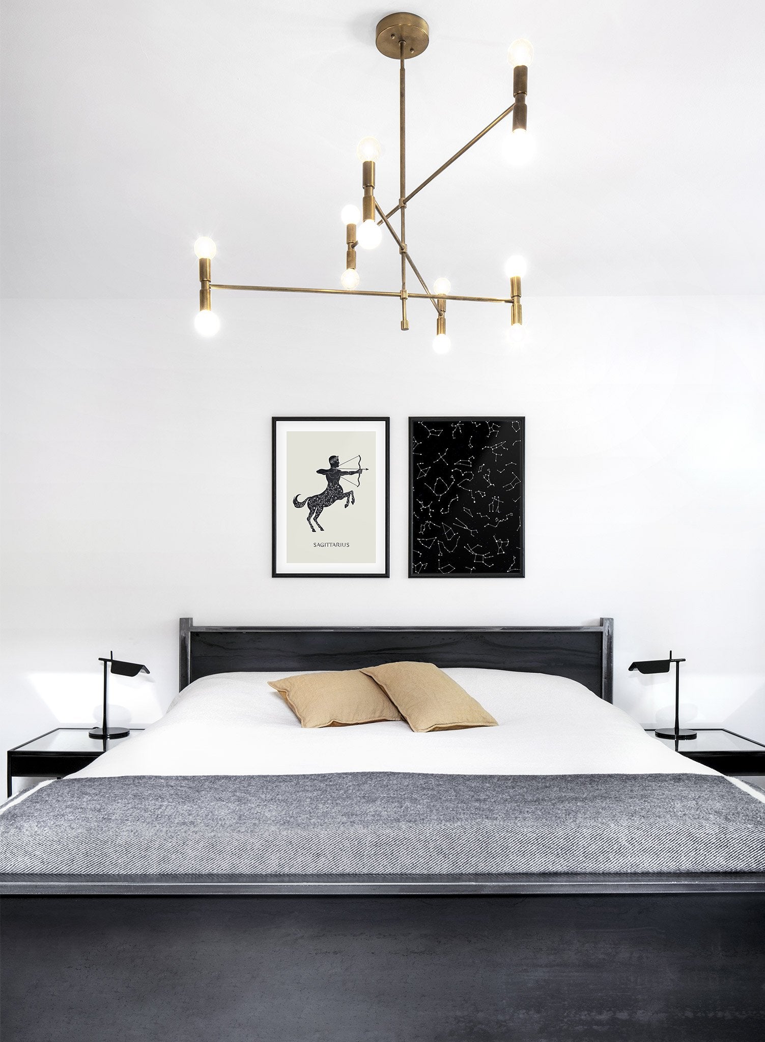 Celestial illustration poster by Opposite Wall with Sagittarius drawing - Lifestyle Duo - Bedroom