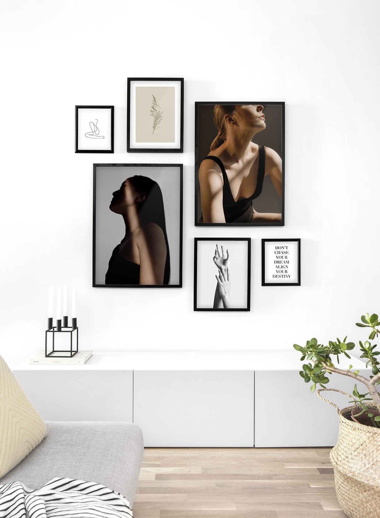 Fashion photography poster by Opposite Wall with woman sitting in sunlight - Lifestyle Gallery - Living Room