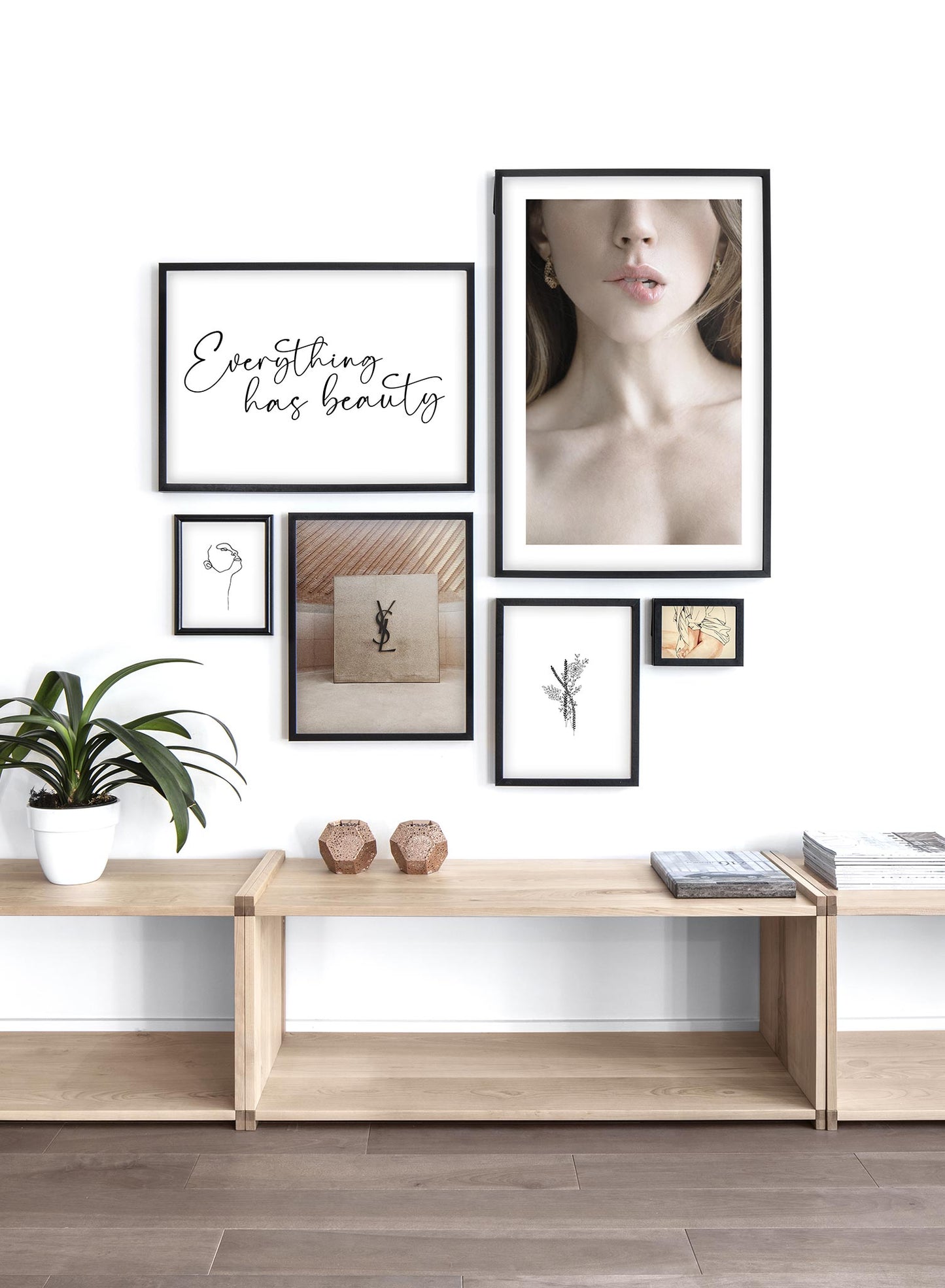 Fashion photography poster by Opposite Wall with woman biting lip - Lifestyle Gallery - Living Room