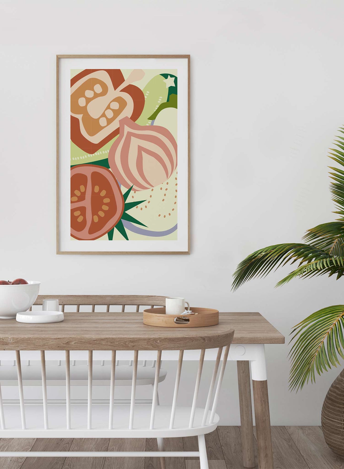 Eat Your Veggies! is a veggie illustration poster by Opposite Wall.