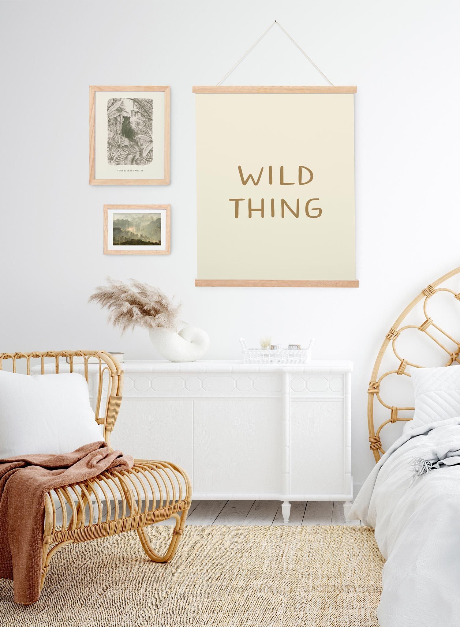 Wilding Out is a minimalist typography of the words "Wild Thing" written with a round handwriting by Opposite Wall.
