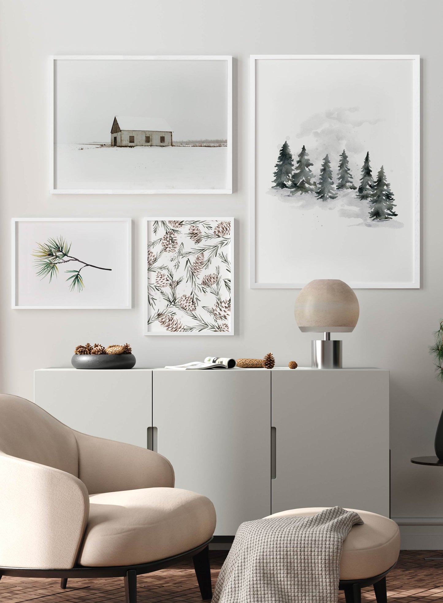 Forêt en février, Affiche