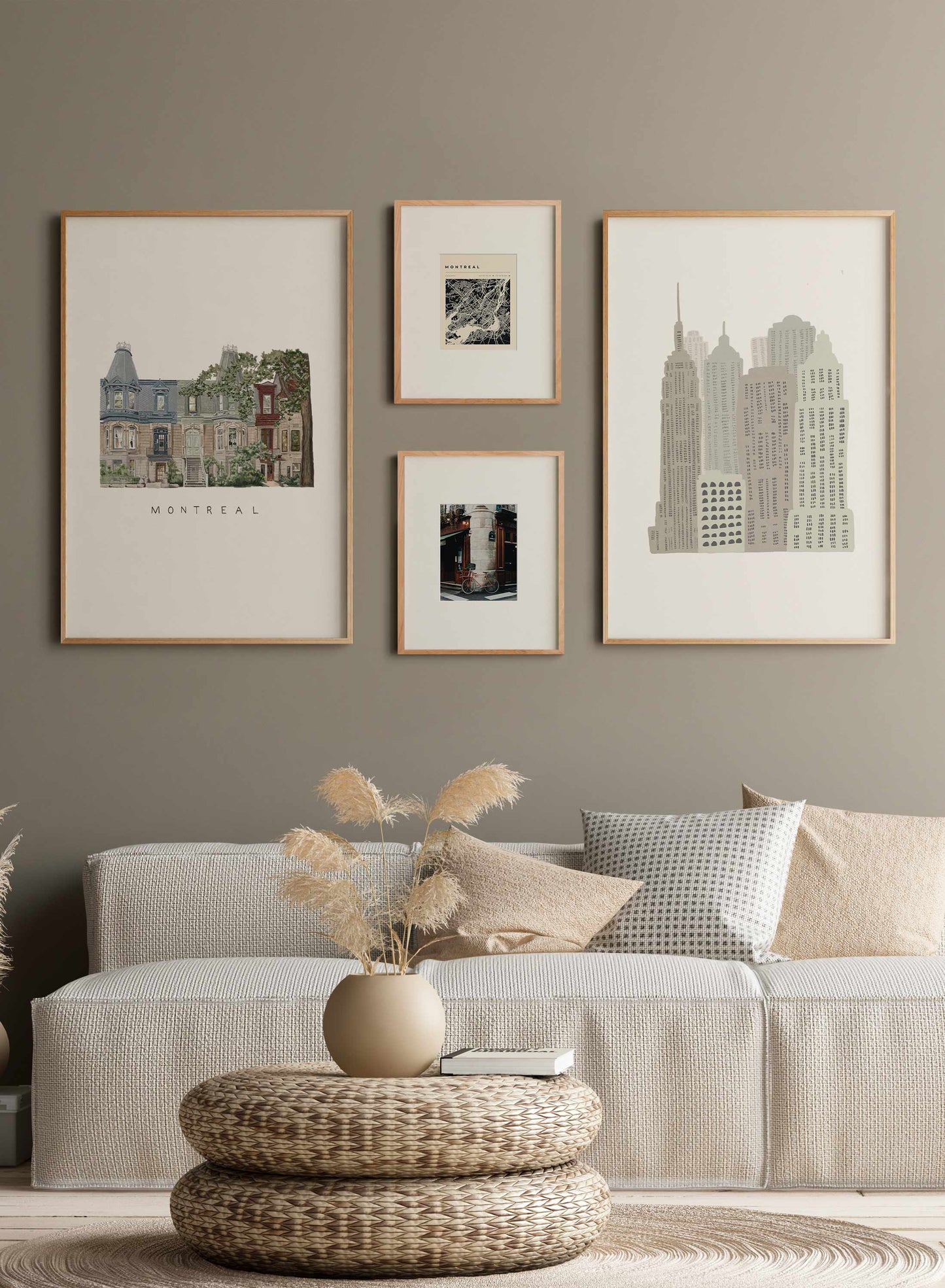 Montreal neighbourhood Illustration, Poster | Oppositewall.com