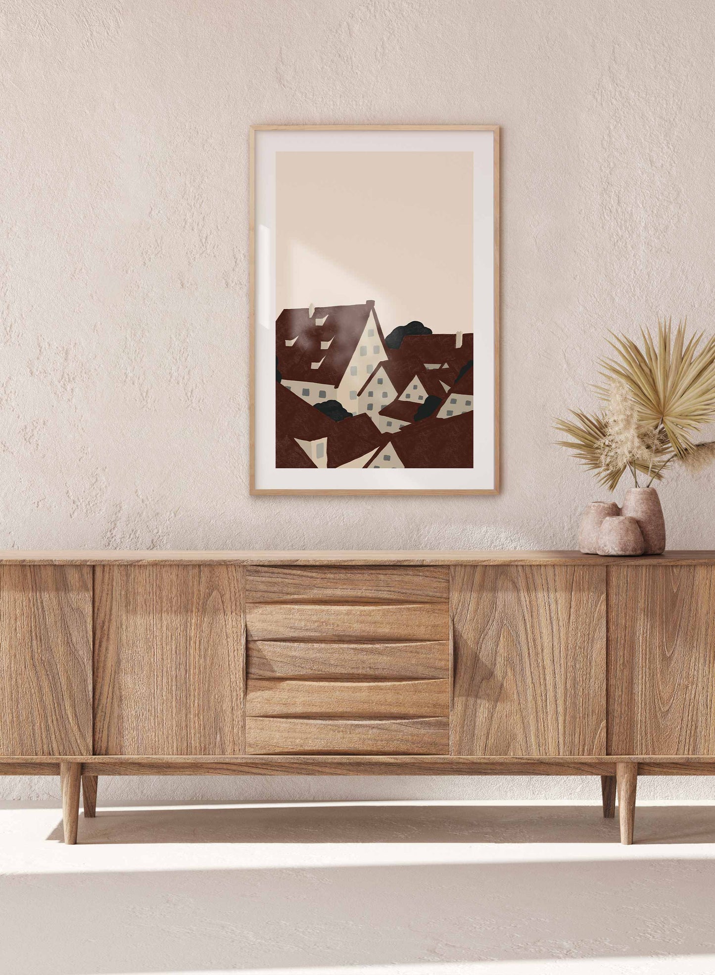 Amsterdam Rooftop Illustration, Poster | Oppositewall.com