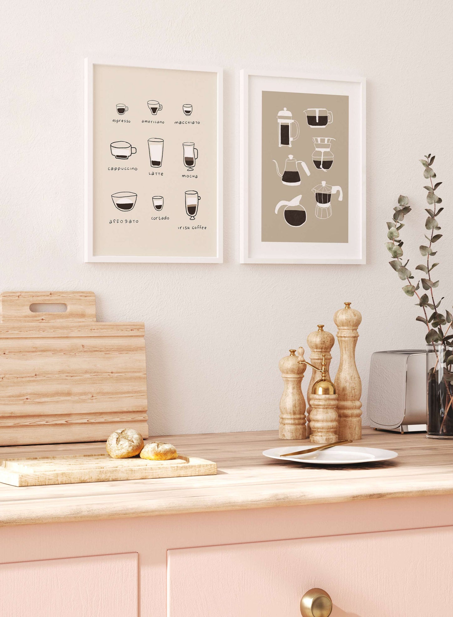 Various Type of Coffee Illustration, Poster | Oppositewall.com