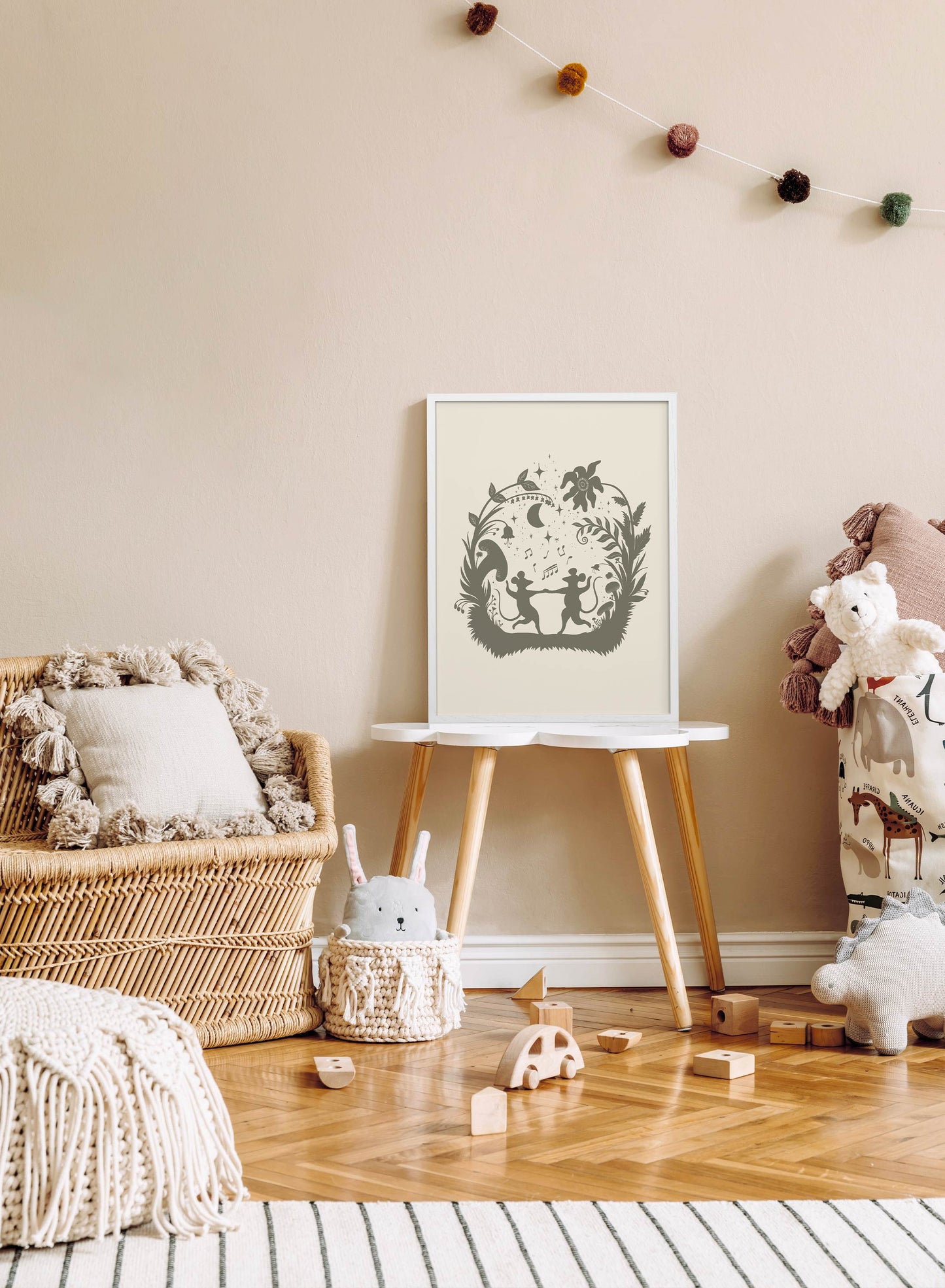 Clair de lune dansant, Affiche