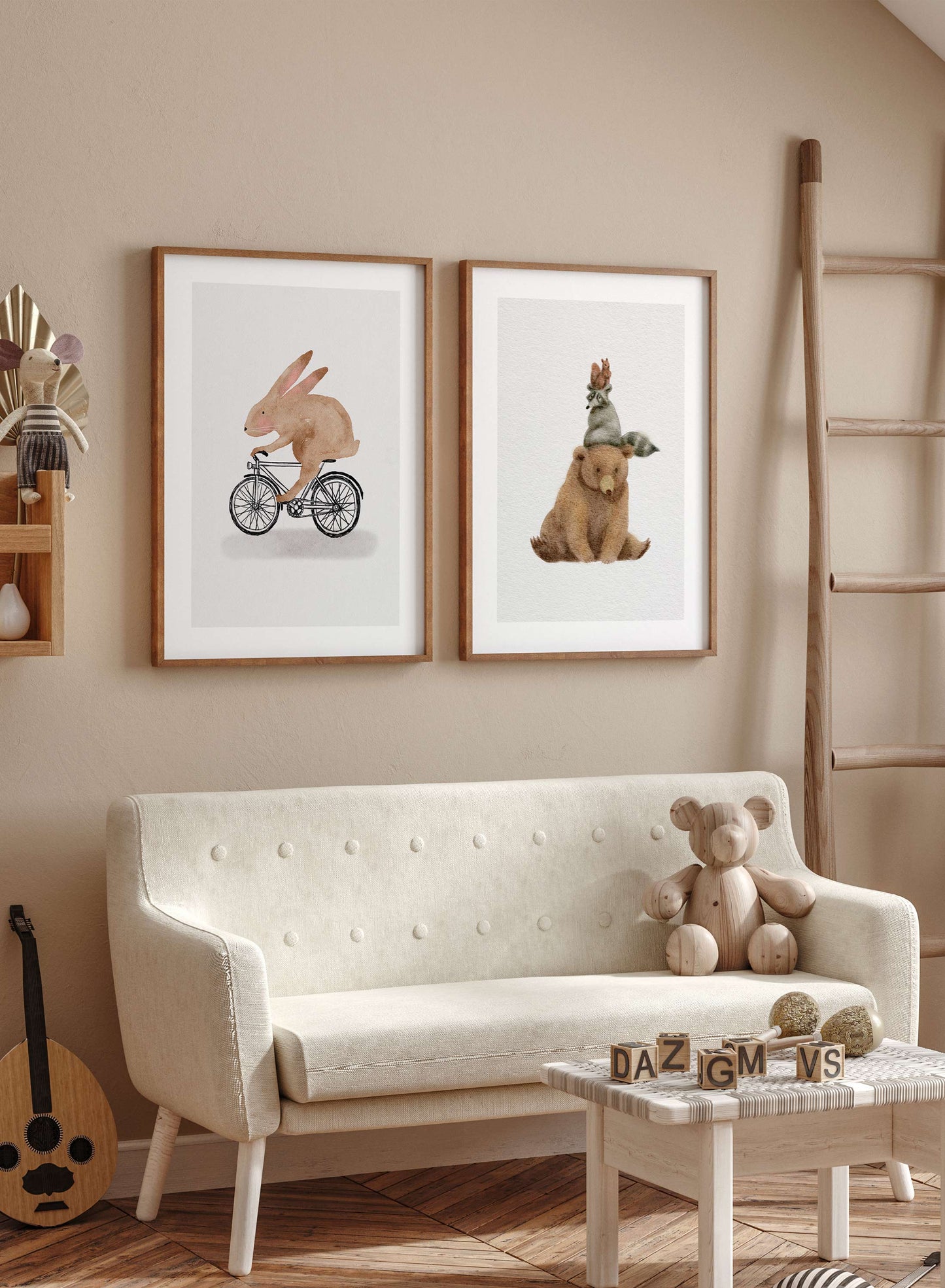 Lièvre à vélo, Affiche