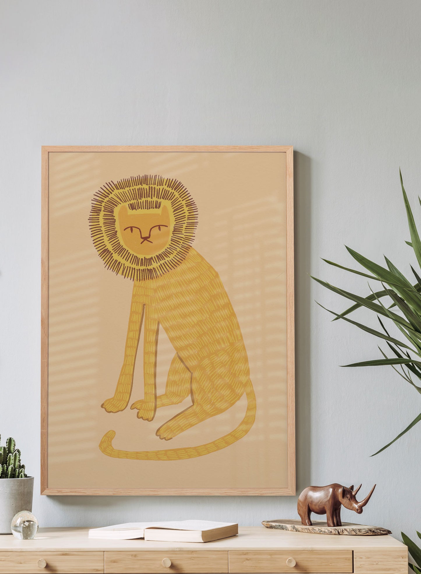 Lion solitaire, Affiche