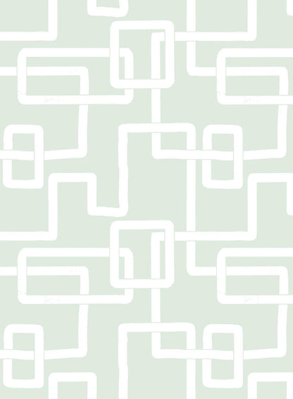 Imbroglio is a minimalist wallpaper by Opposite Wall of lines forming a path to resemble a maze.